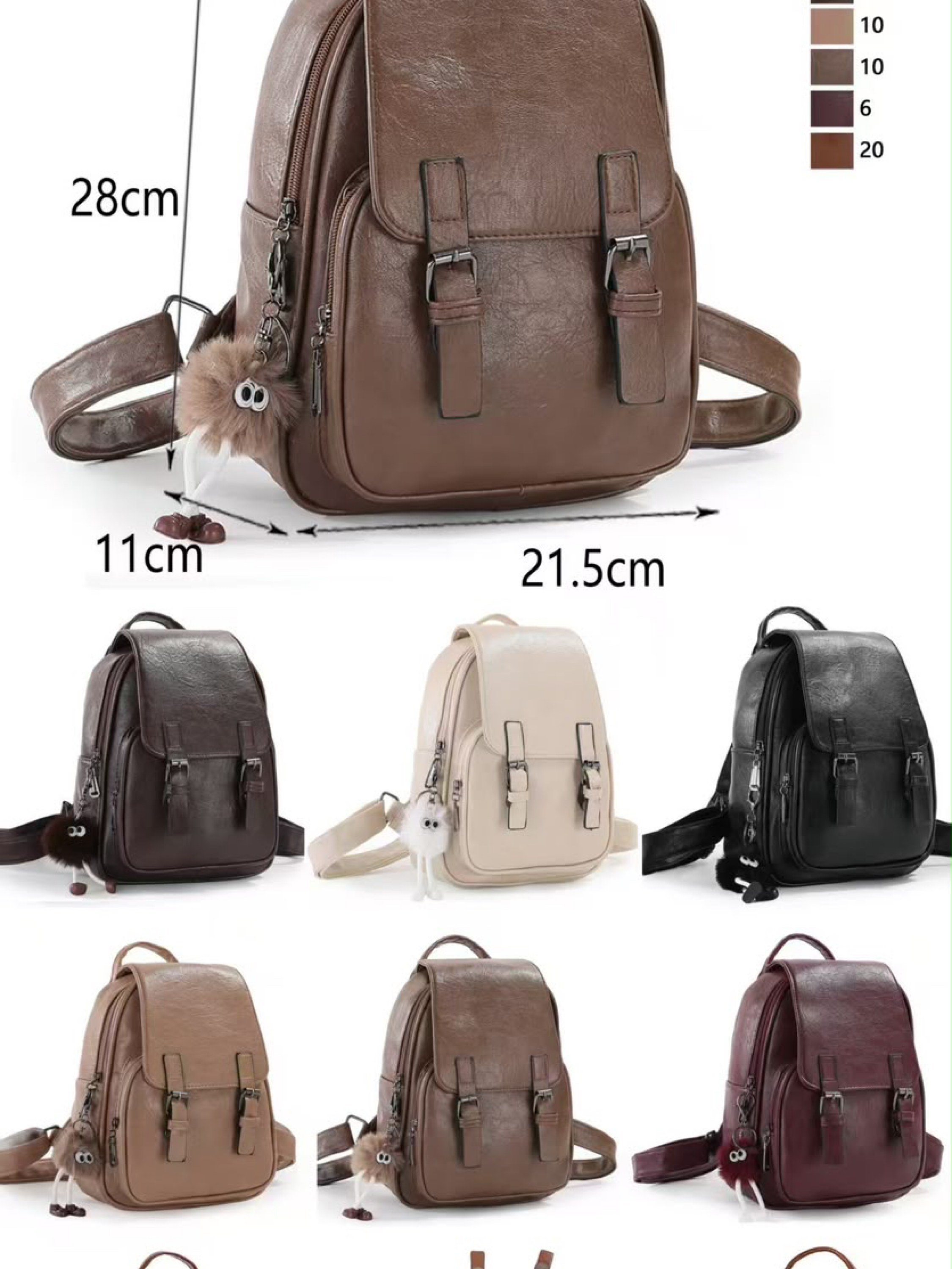 Mochila com chaveiro