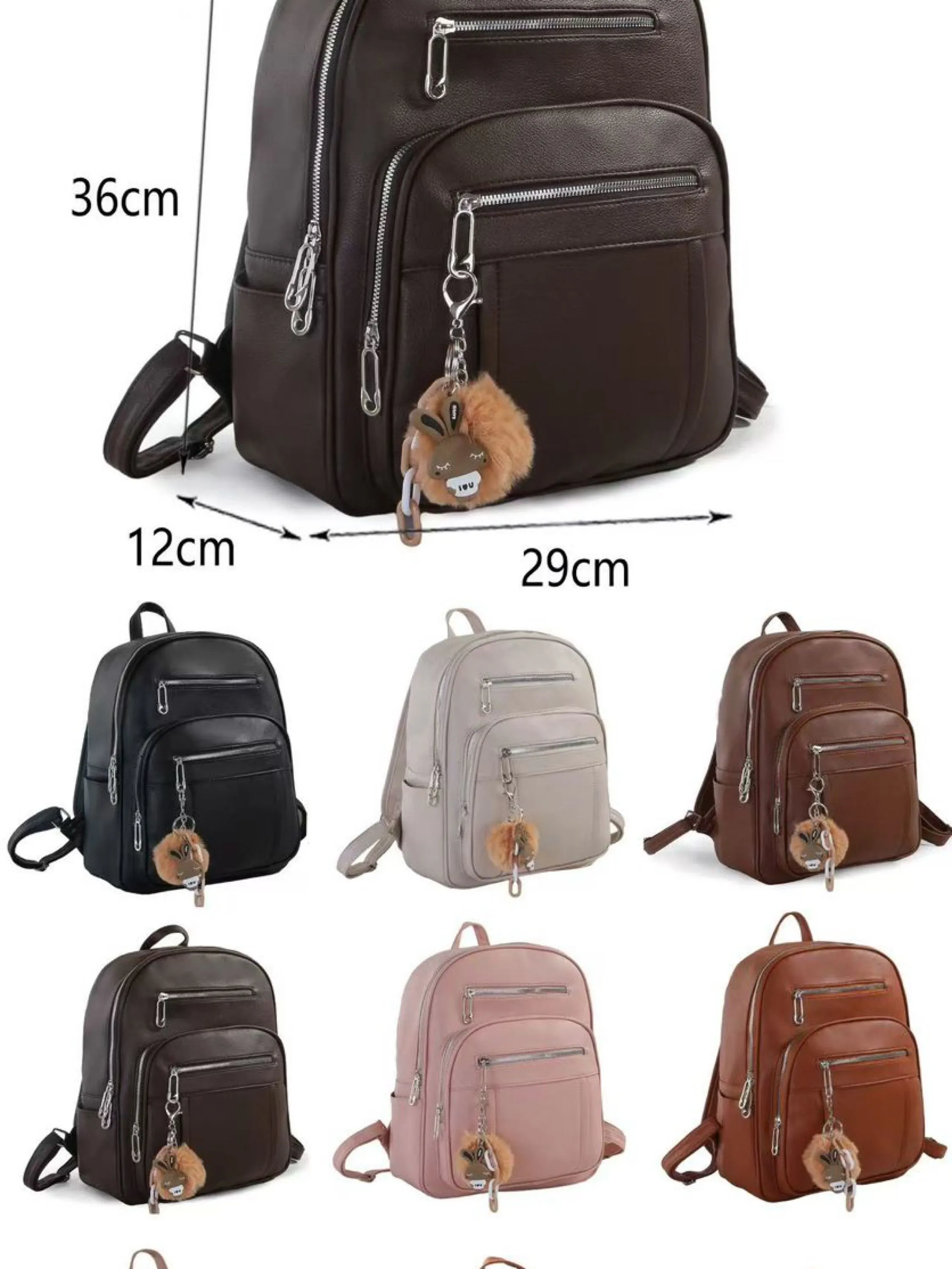 Mochila com chaveiro