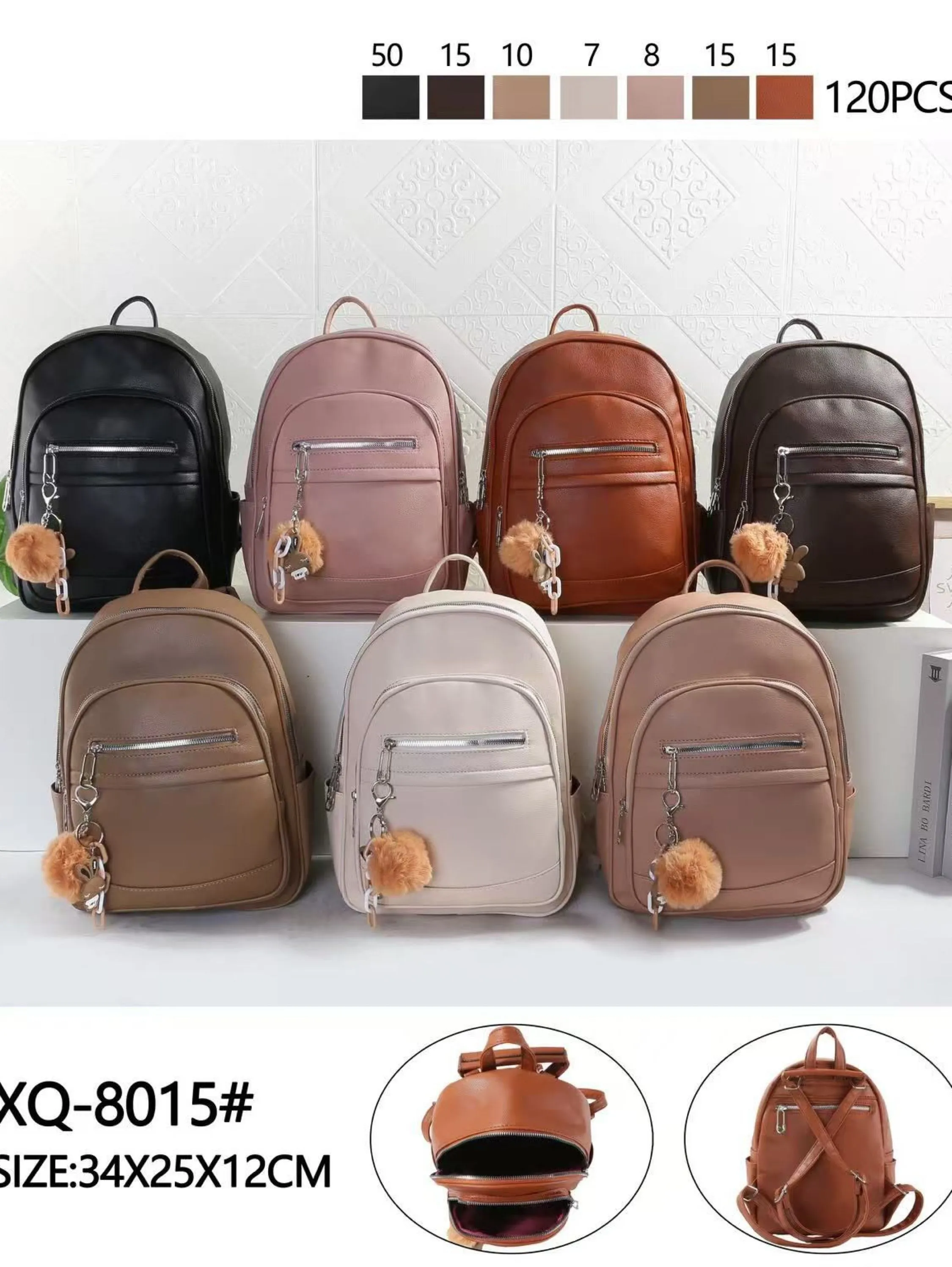 Mochila com chaveiro