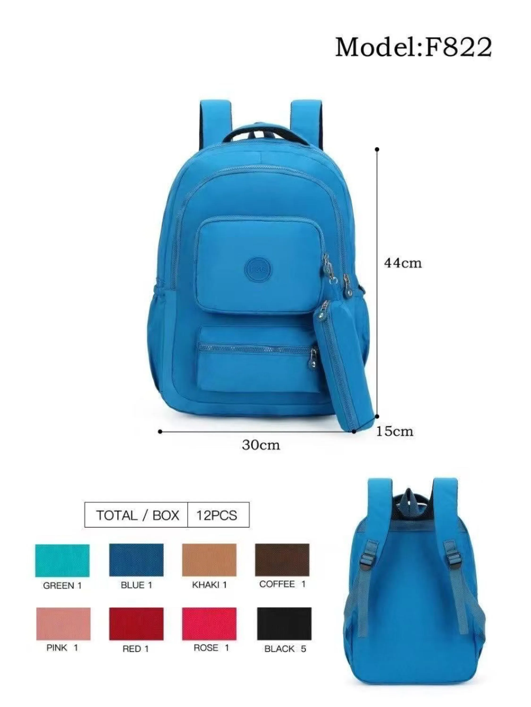 Mochila com estojo