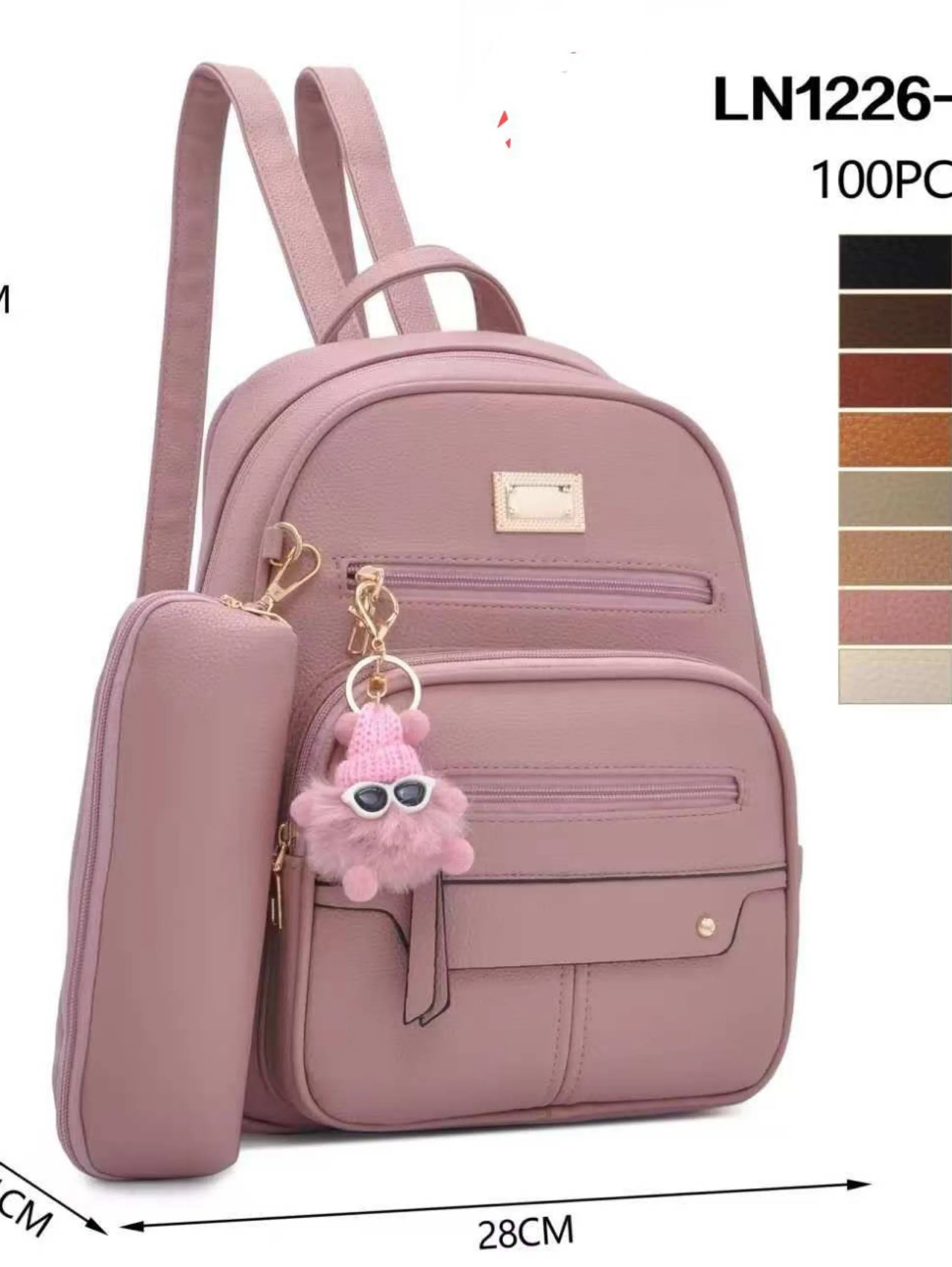 Mochila com chaveiro