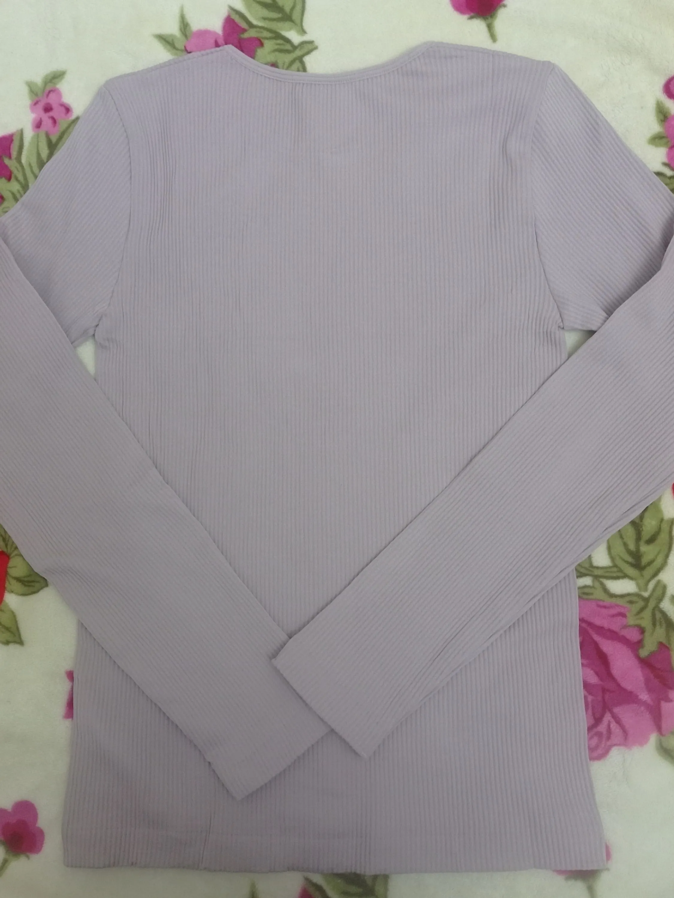 Blusa Térmica Canelada com Gola Redondinha | Segunda Pele