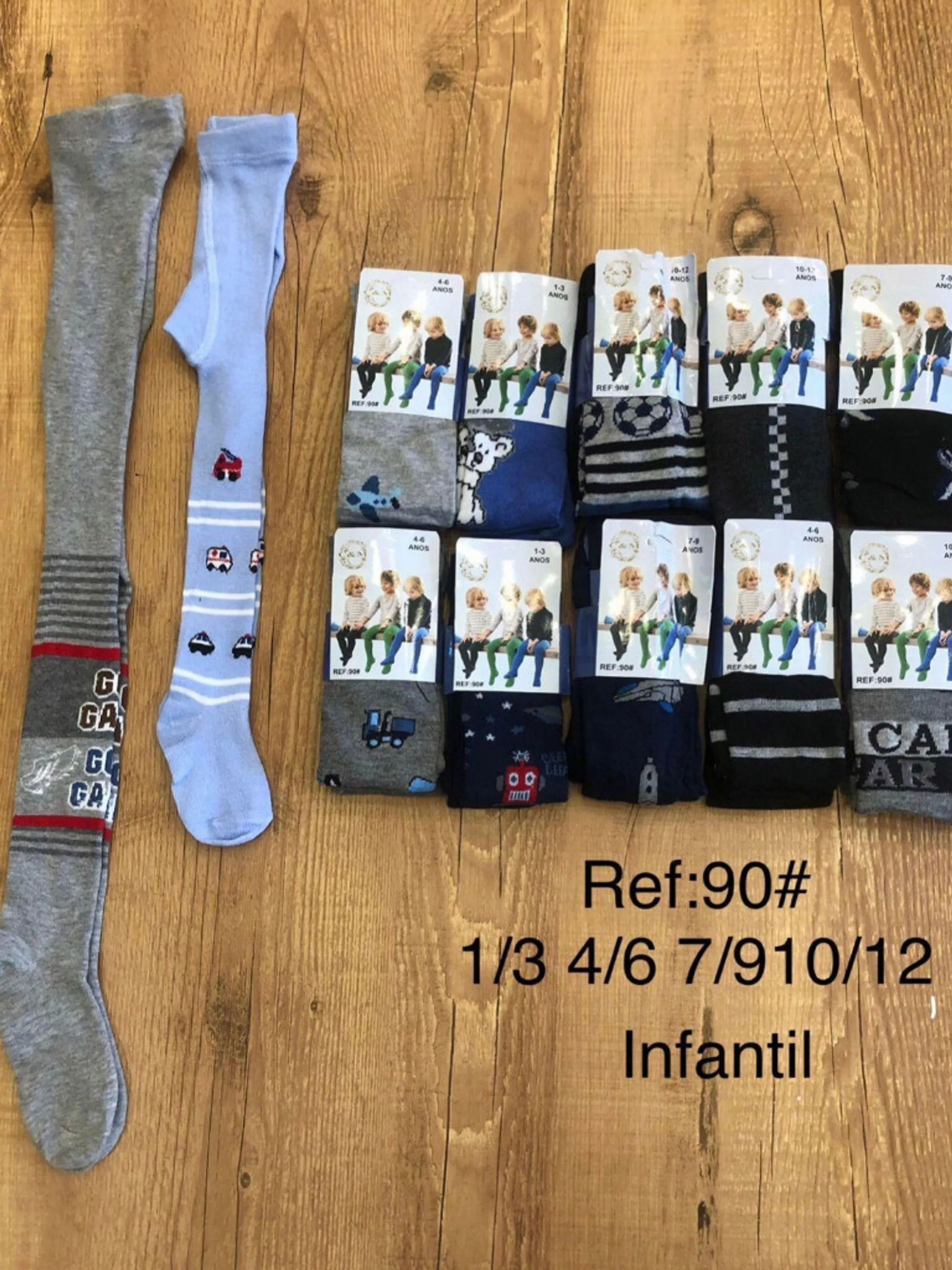 KIT 12 Meias de inverno para meninos