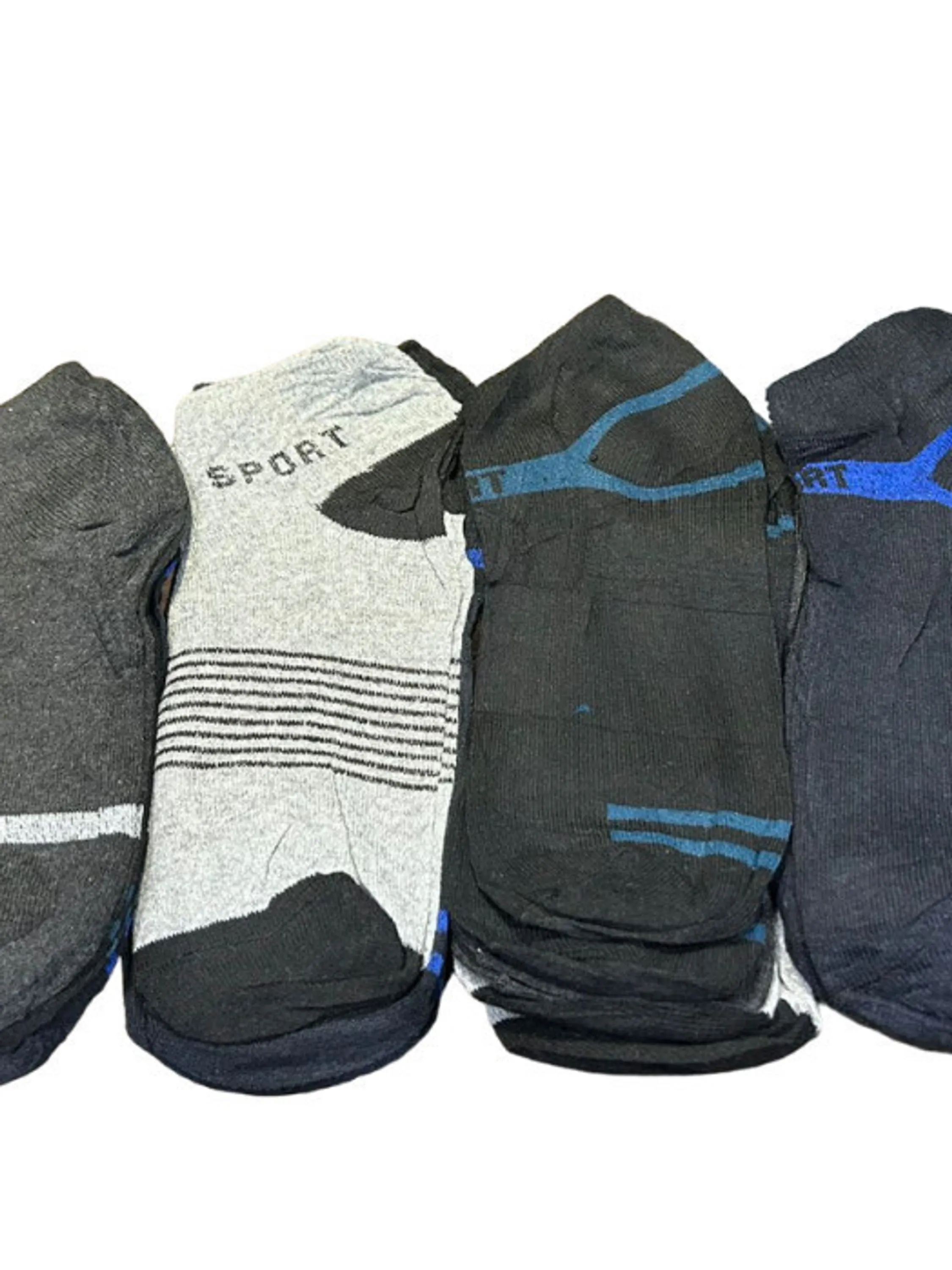 KIT  12 pares De Meias Masculino Estampadas Cano Curto 40-46