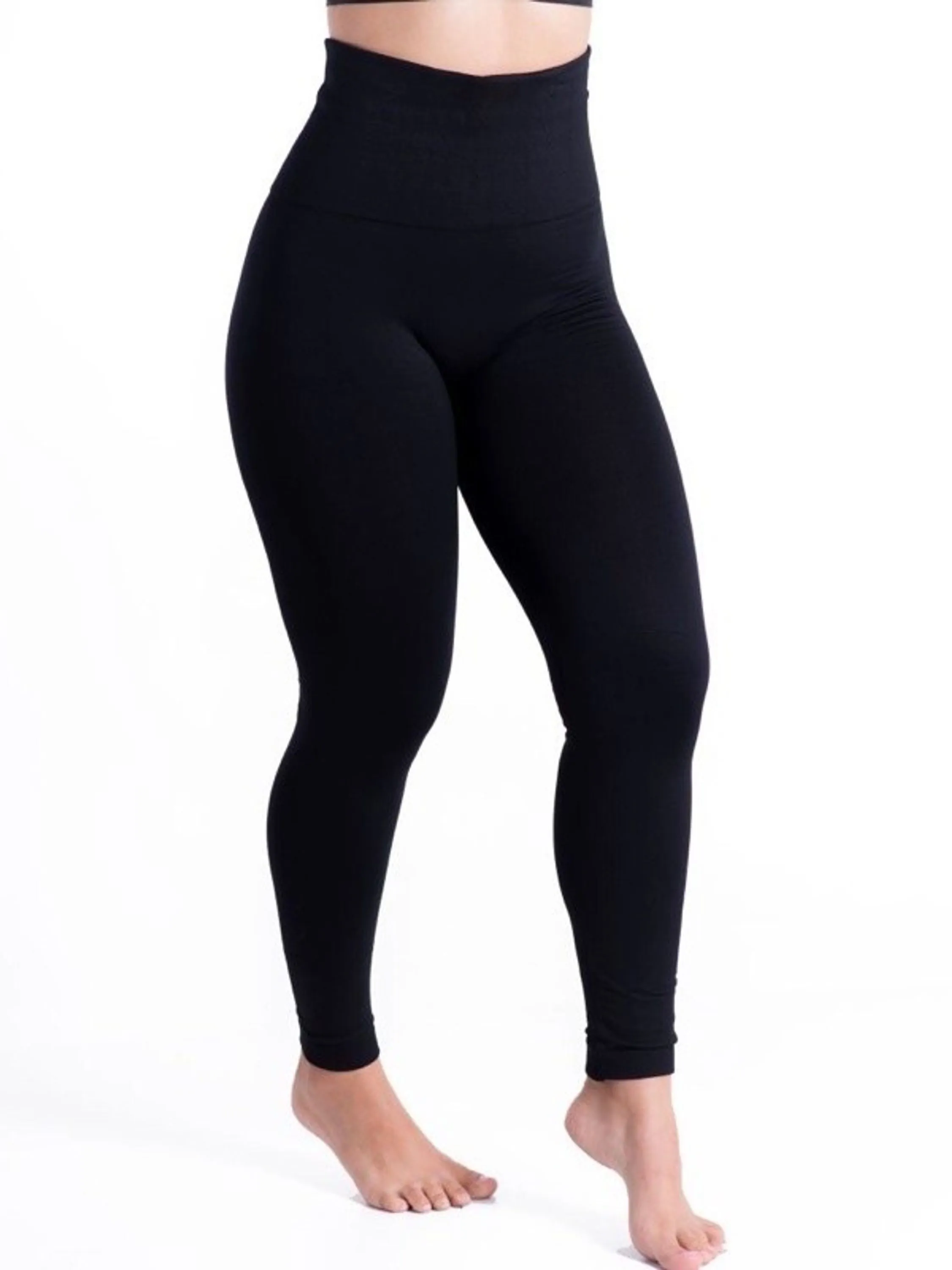 KIT 6 Meia Calça PLUS Size Grossa Fio 80 Cós alto 10 cm