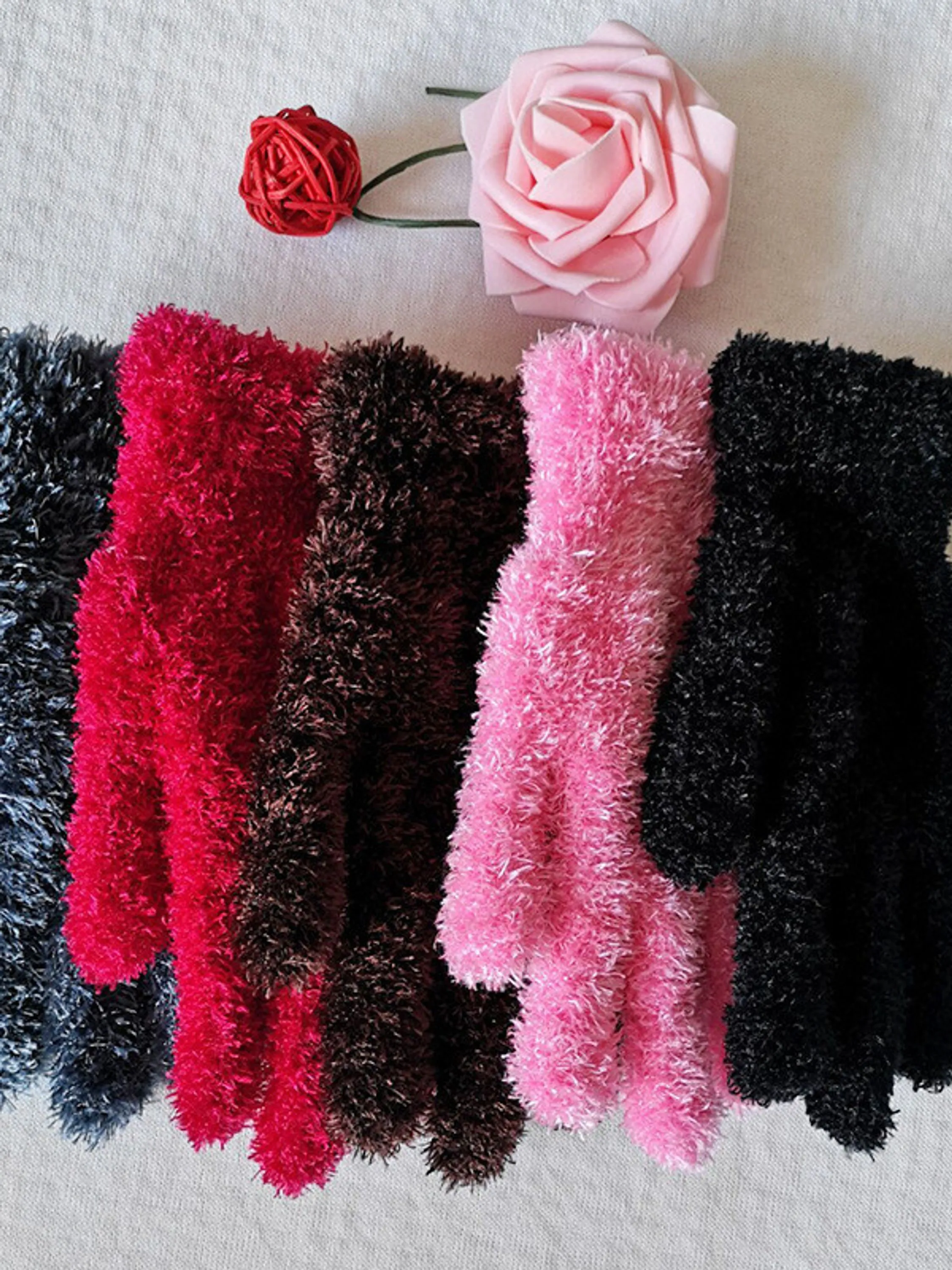 KIT 12 Luvas de pelúcia de inverno para adultos
