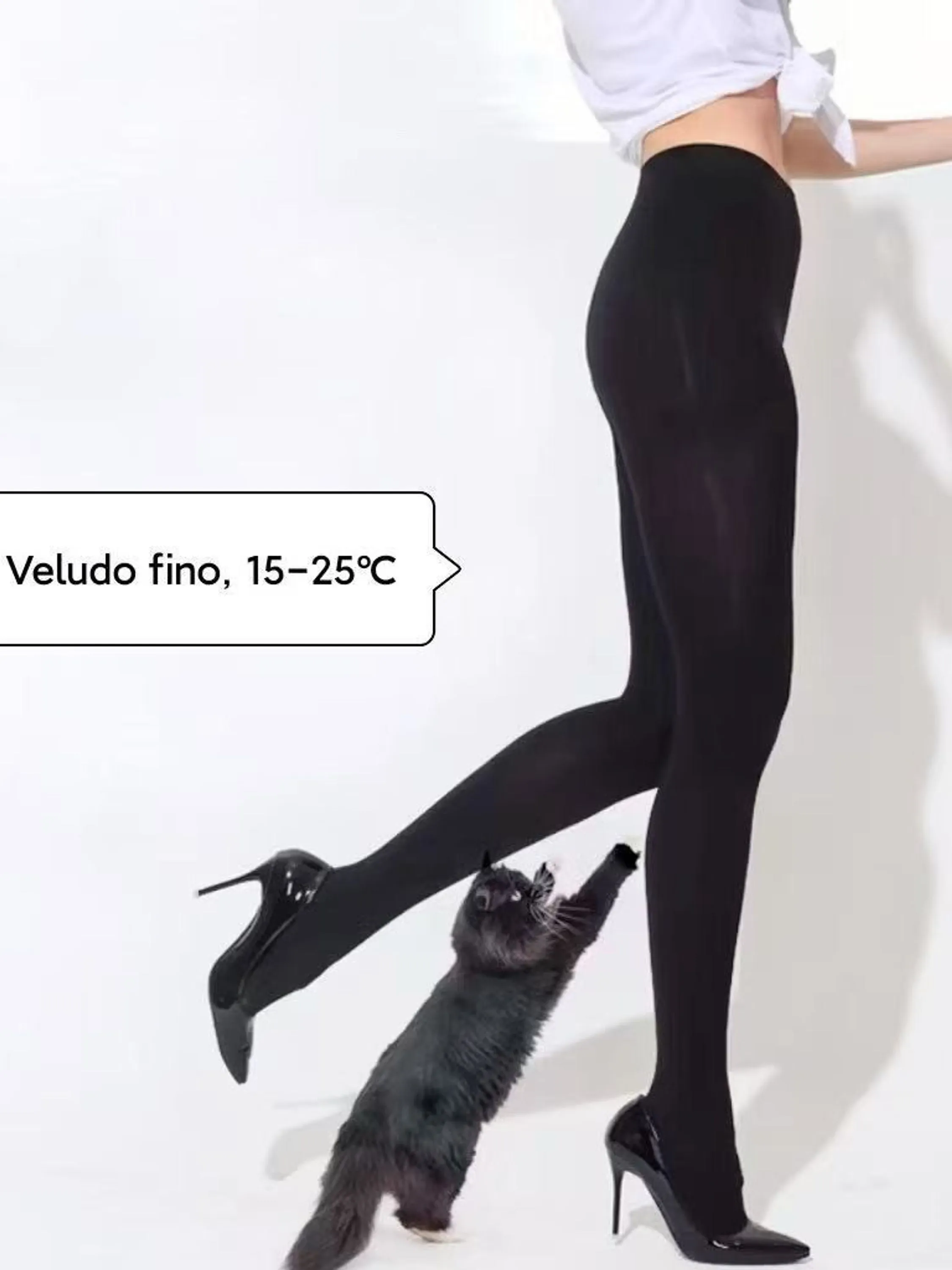 Meia Calça Fio 80 Preta Adulto - Feminino com Pé e sem pé