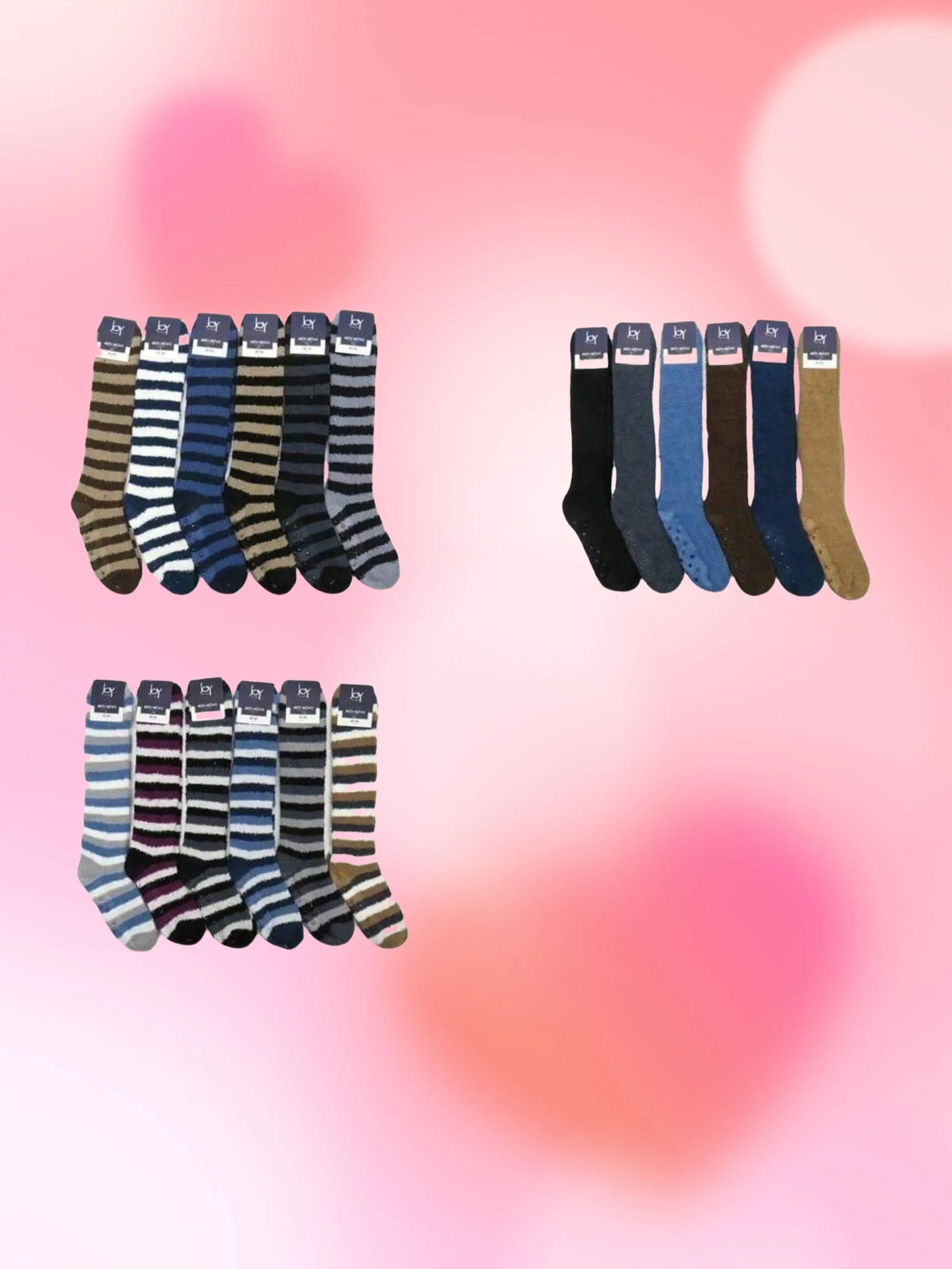 KIT 12 Meias de pelúcia masculinas 40-46