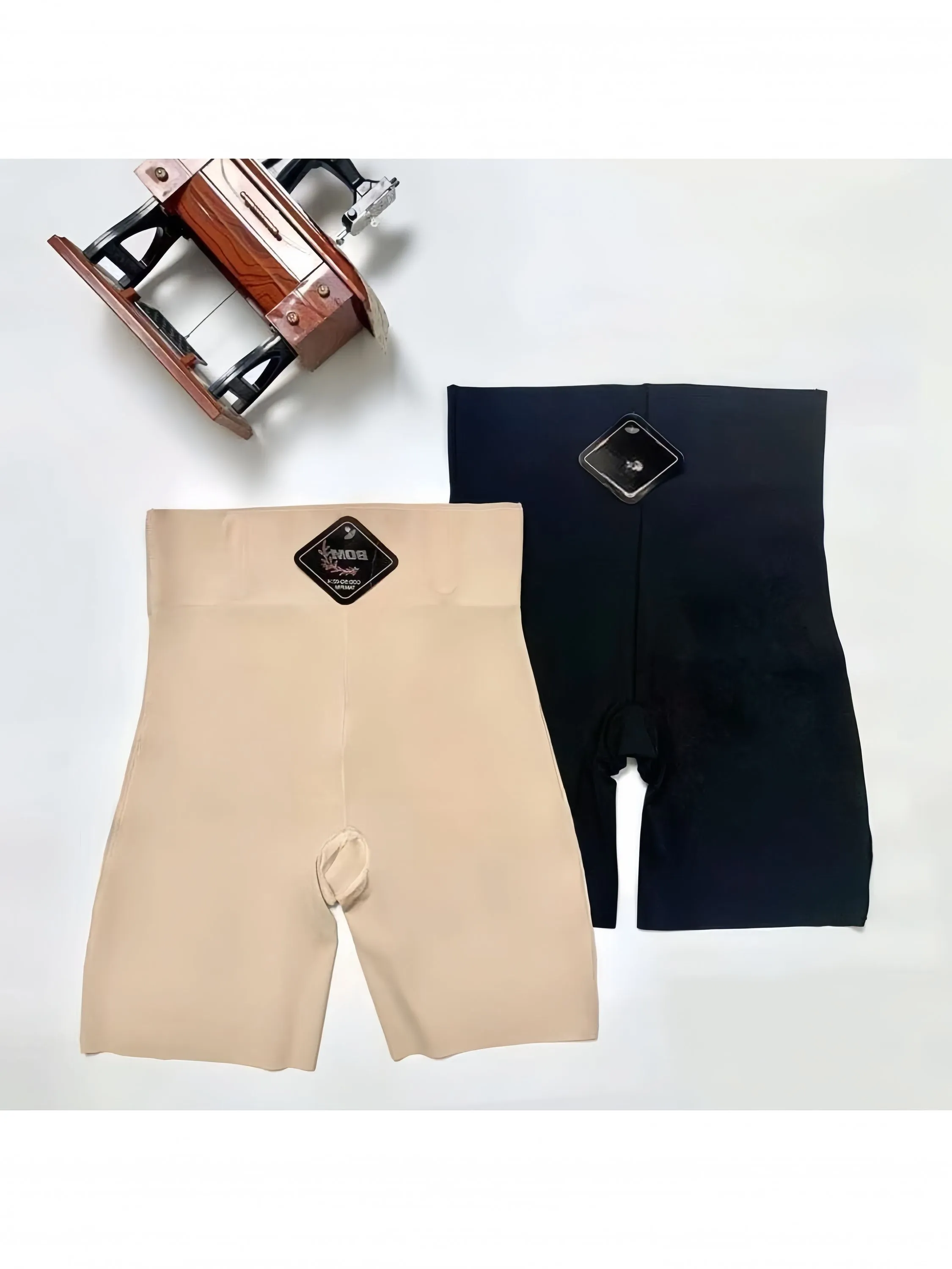Shorts justos com forro de microfibra sem costura