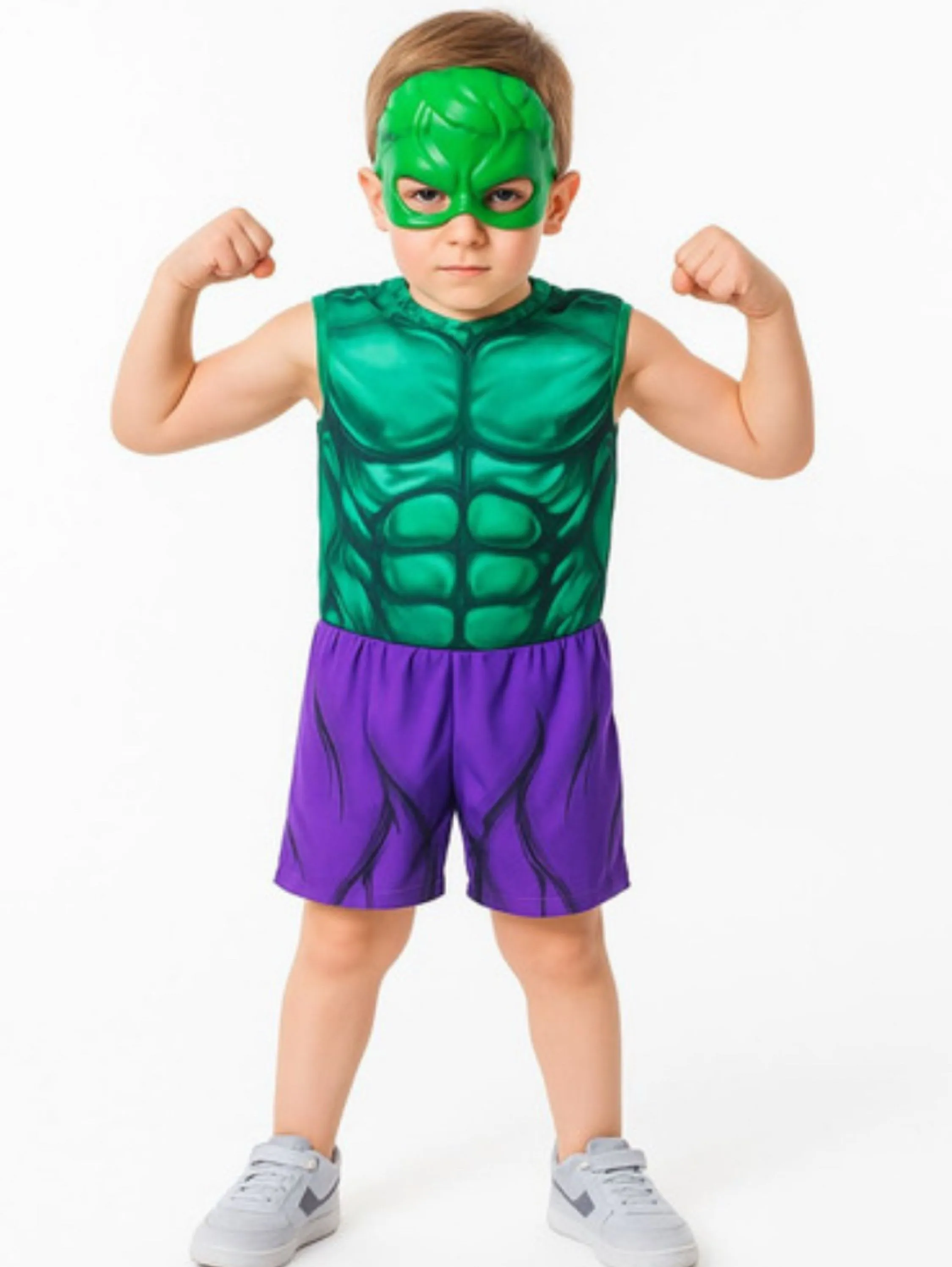 💥 Conjunto Infantil Super-Herói – Hulk