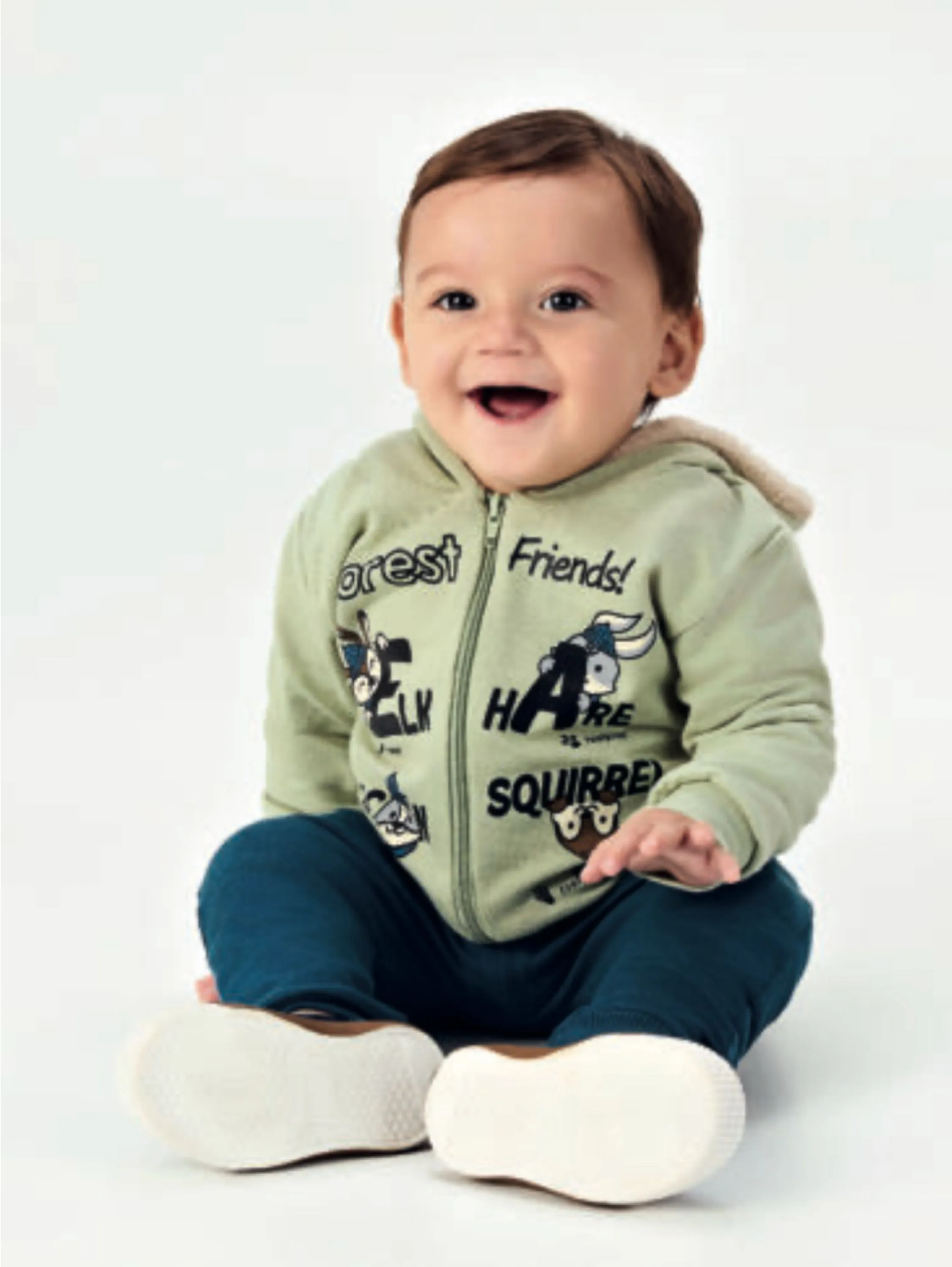 Conjunto Infantil Masculino “Forest Friends” 🦌🐇🐿️