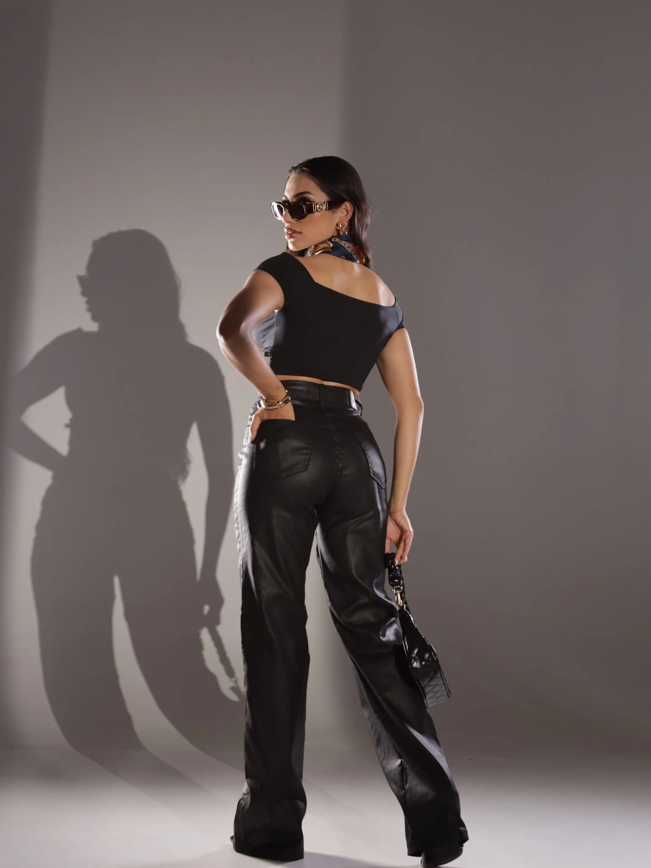 calça de courino wid legh