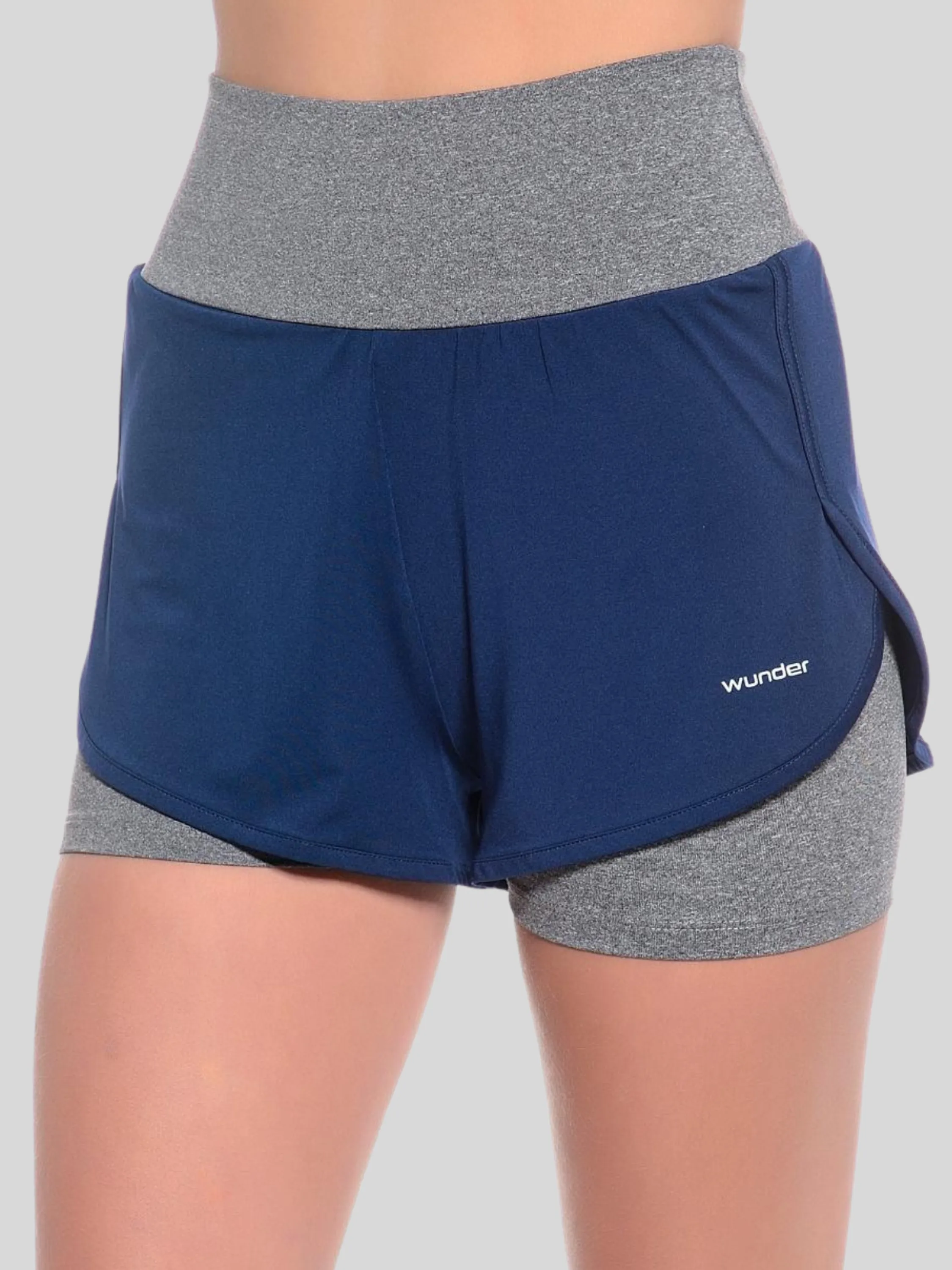 WUF23I124 - SHORTS FEMININO DUPLO