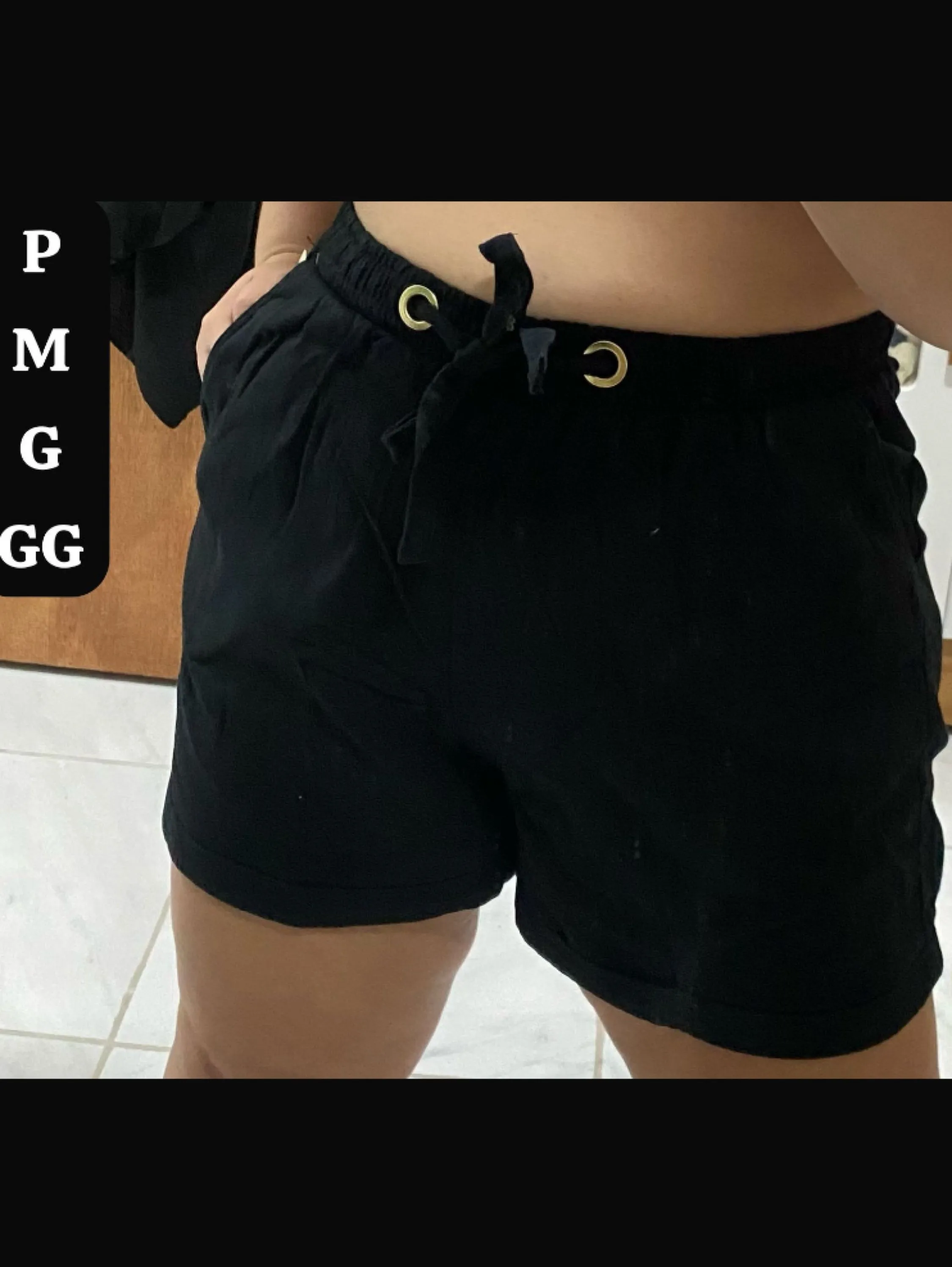 Short jogger preto