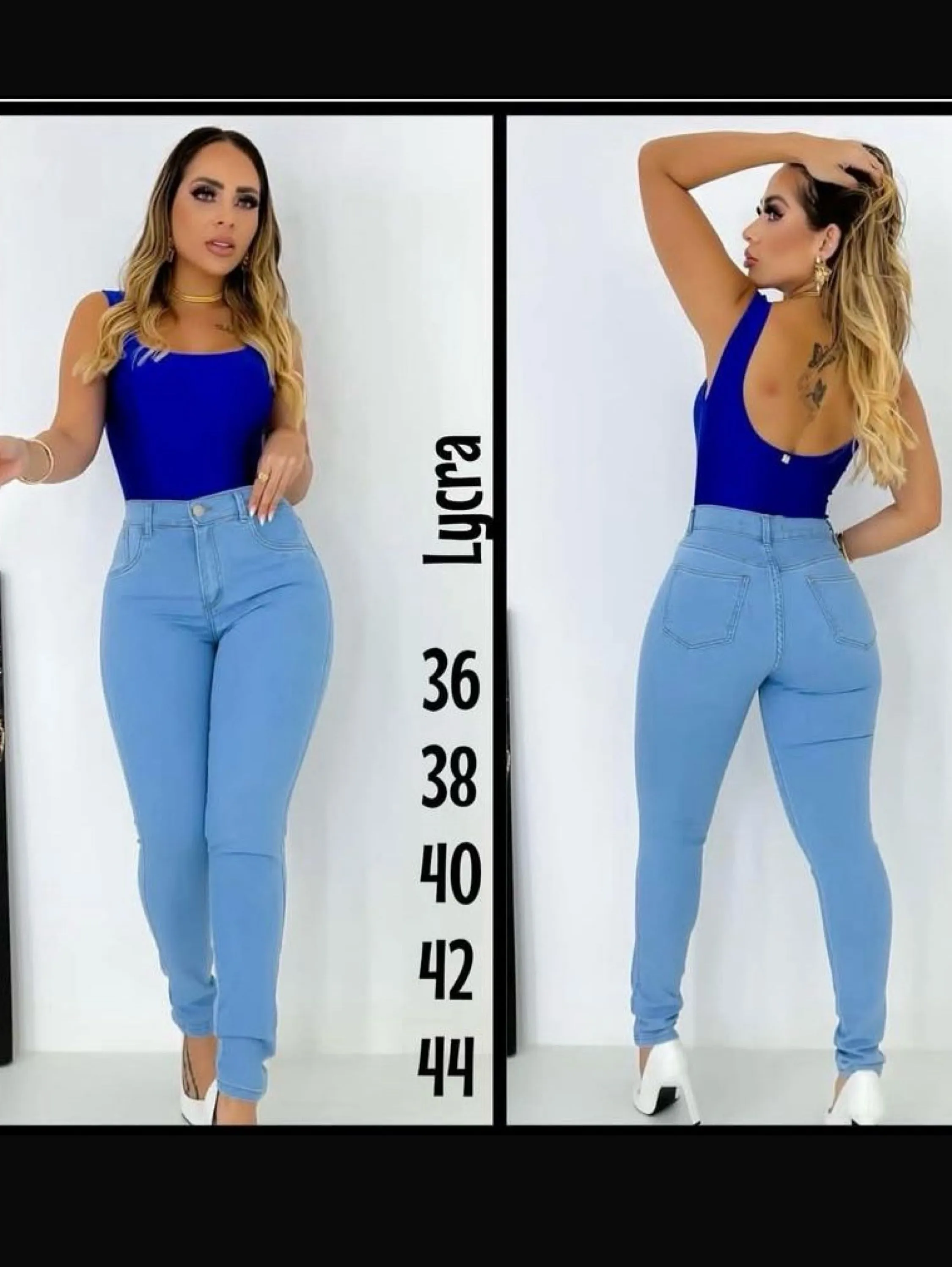 Calça jeans clara