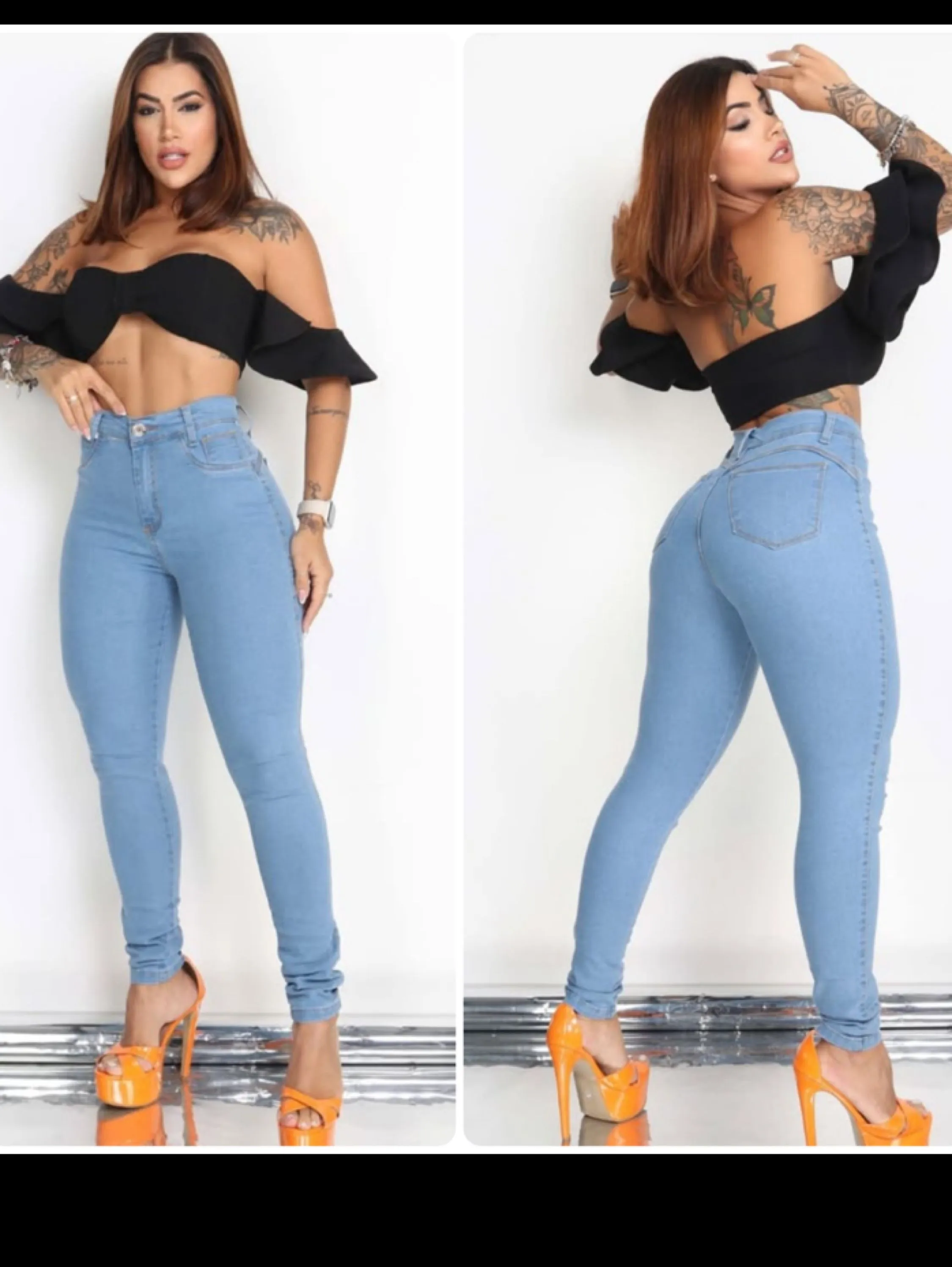 Calça jeans clara