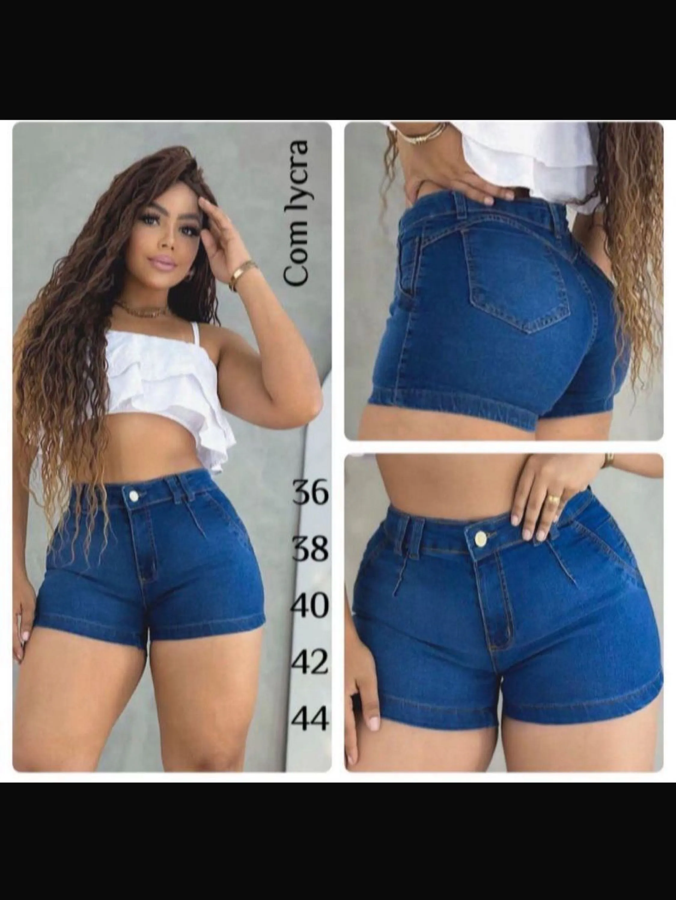 Short pinça lycra