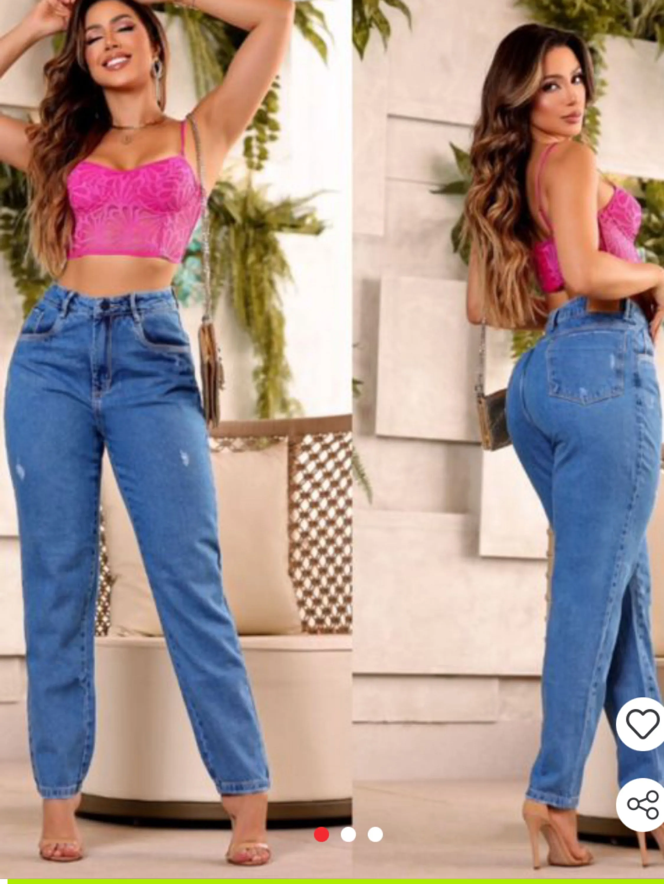 Calça jeans mom