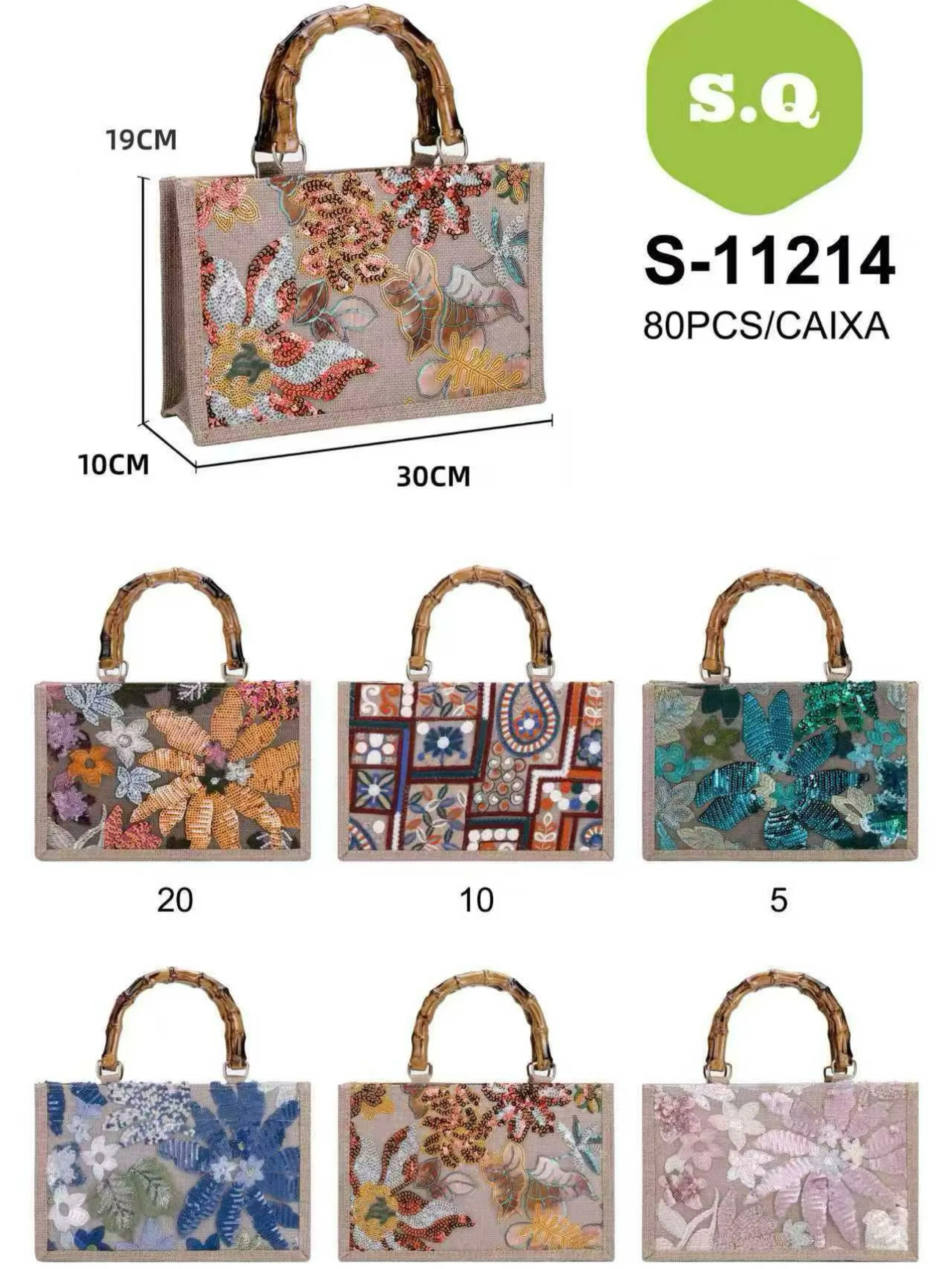 Kit 6pcs bolsa praia 11214
