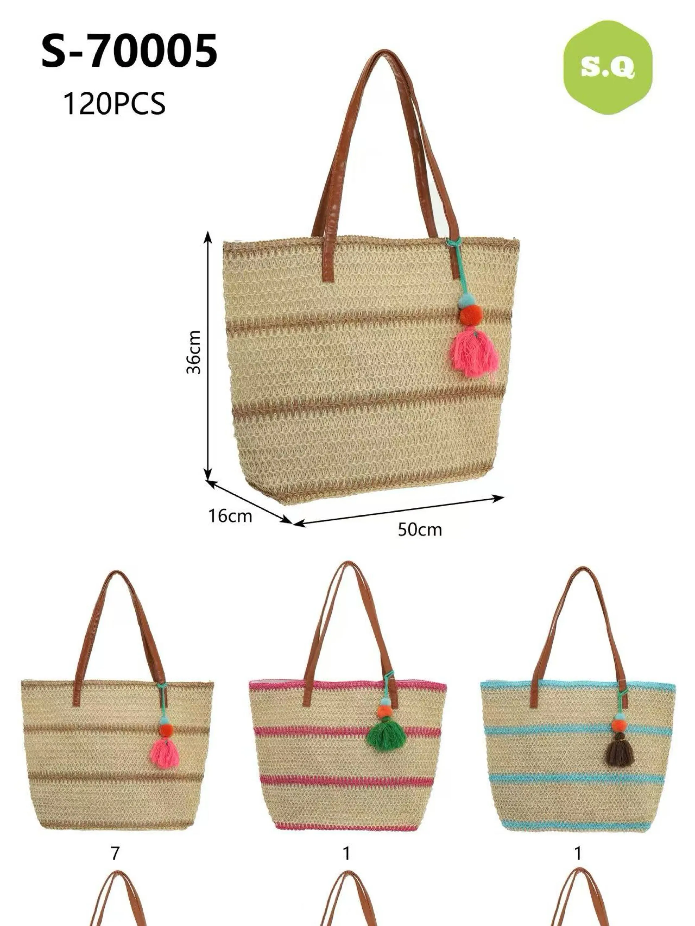 Kit 12pcs bolsa praia 70005