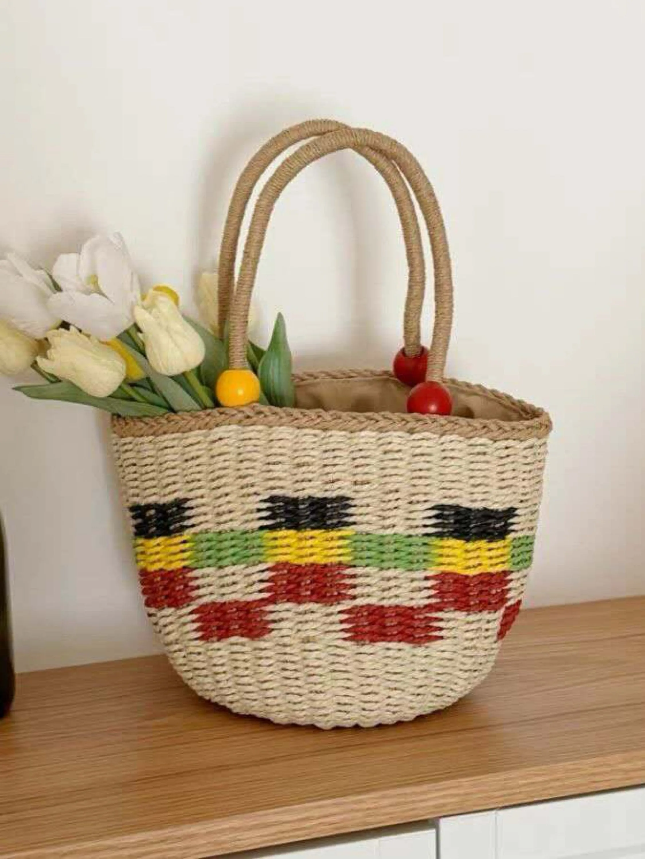 Kit 6pcs de bolsa palha 5006