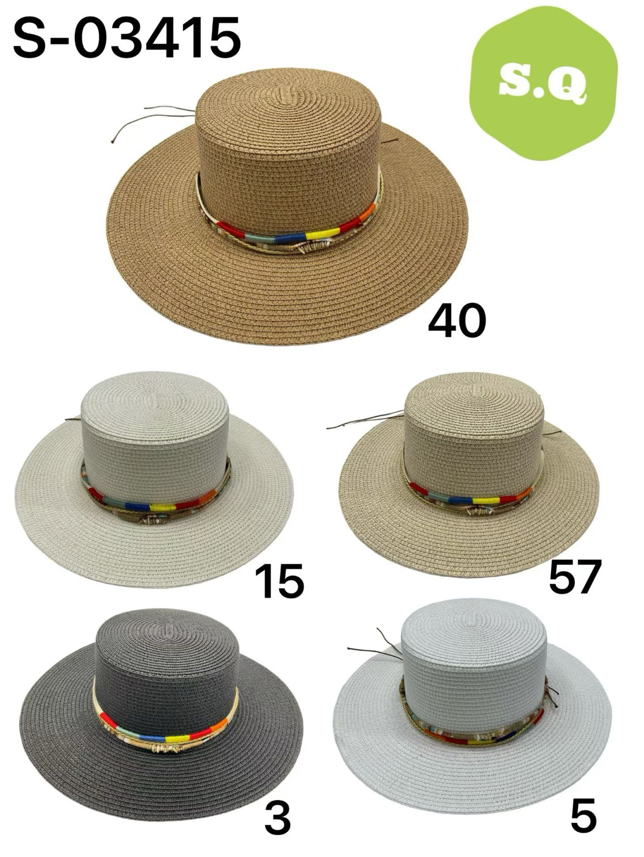 Kit 12pcs Chapeu Paris 03415