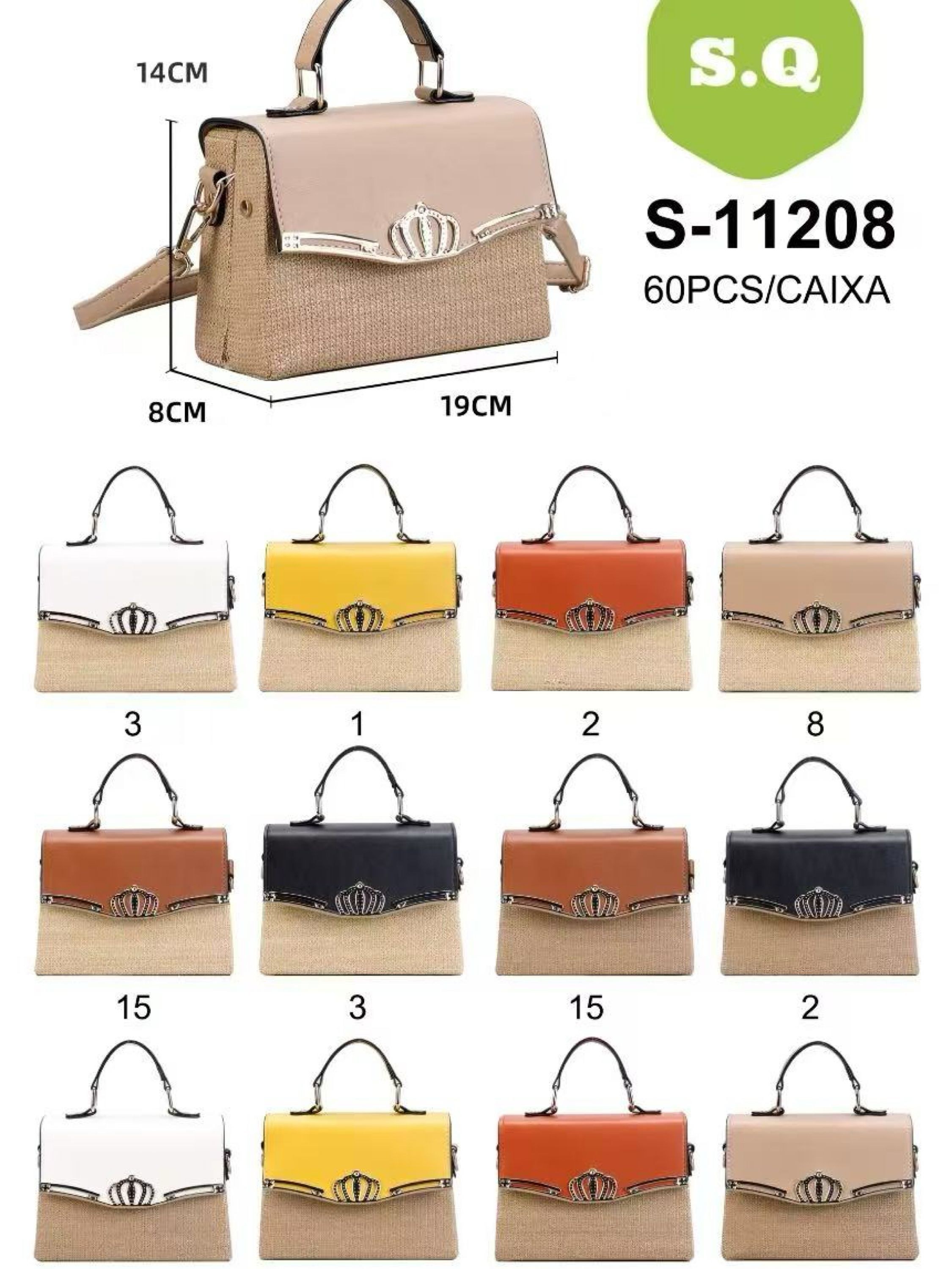 Kit 6pcs bolsa de mão 11208