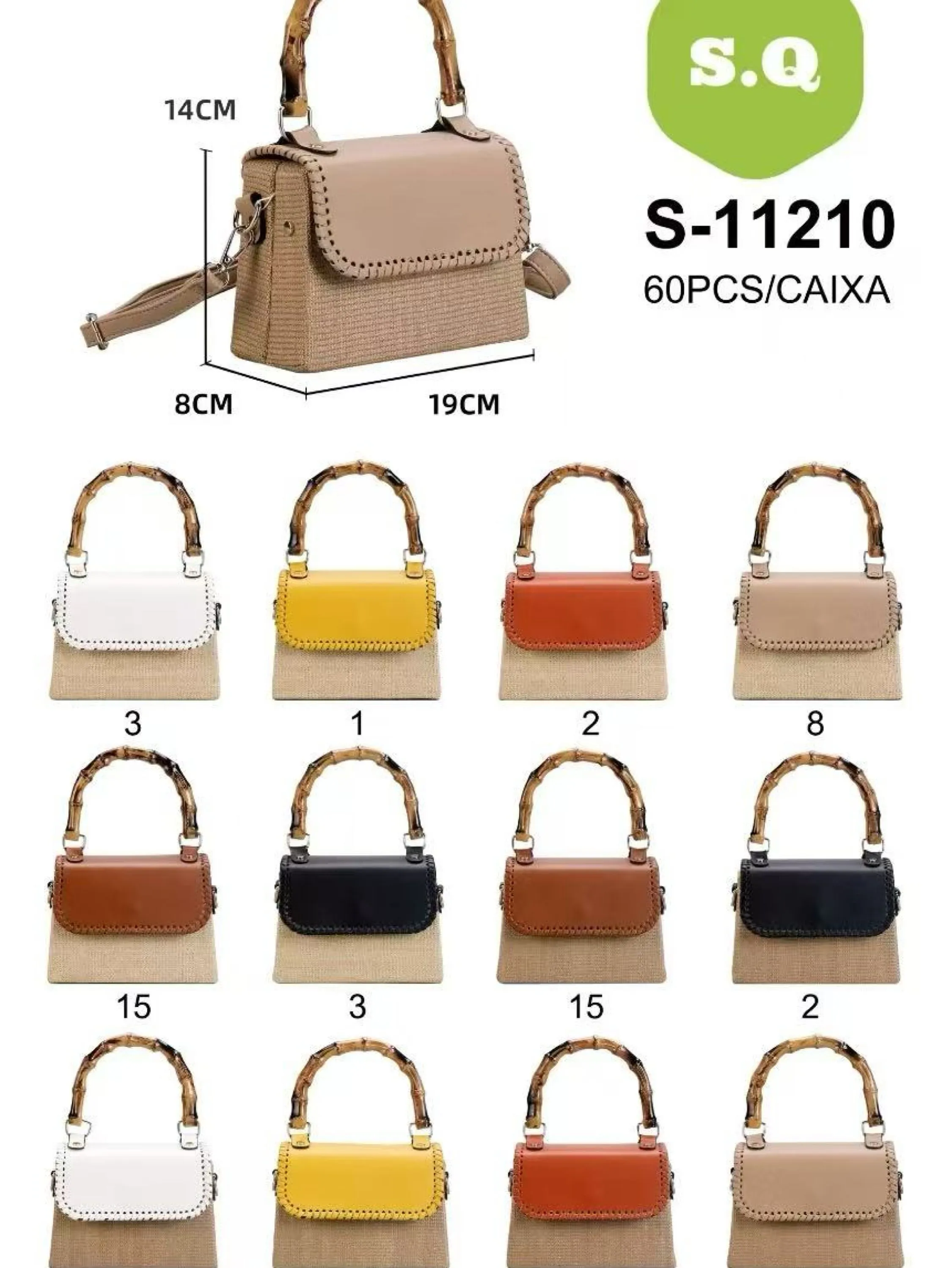 Kit 6pcs bolsa de mão 11210