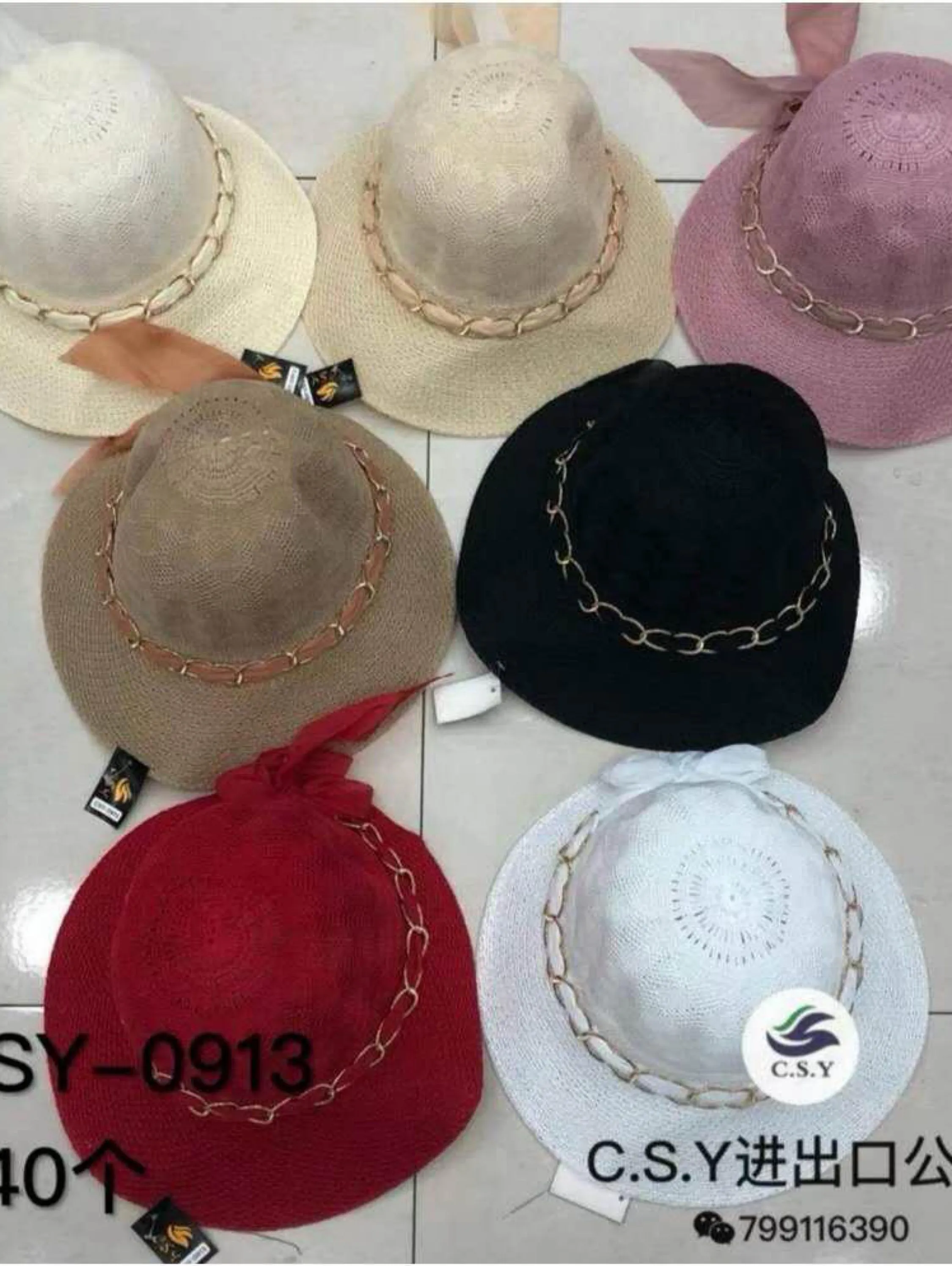 Kit 12pcs Chapeu feminino 0913