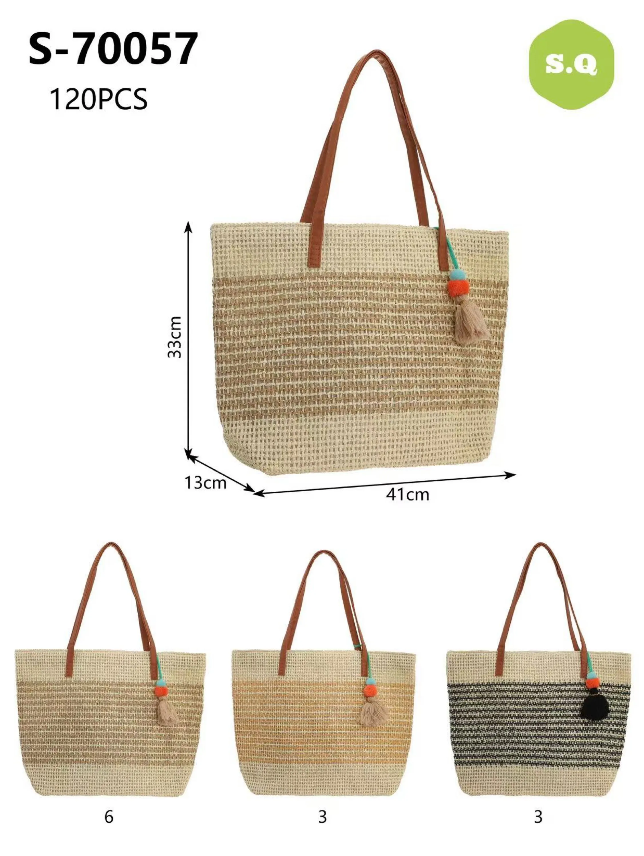 Kit 12pcs bolsa praia 70057