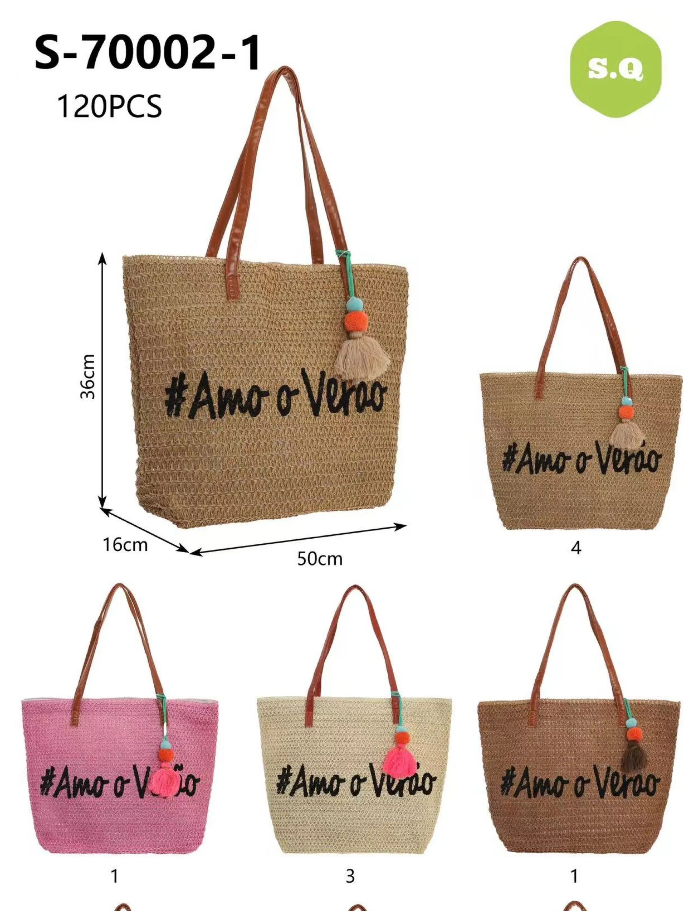 Kit 12pcs bolsa praia 70002-1