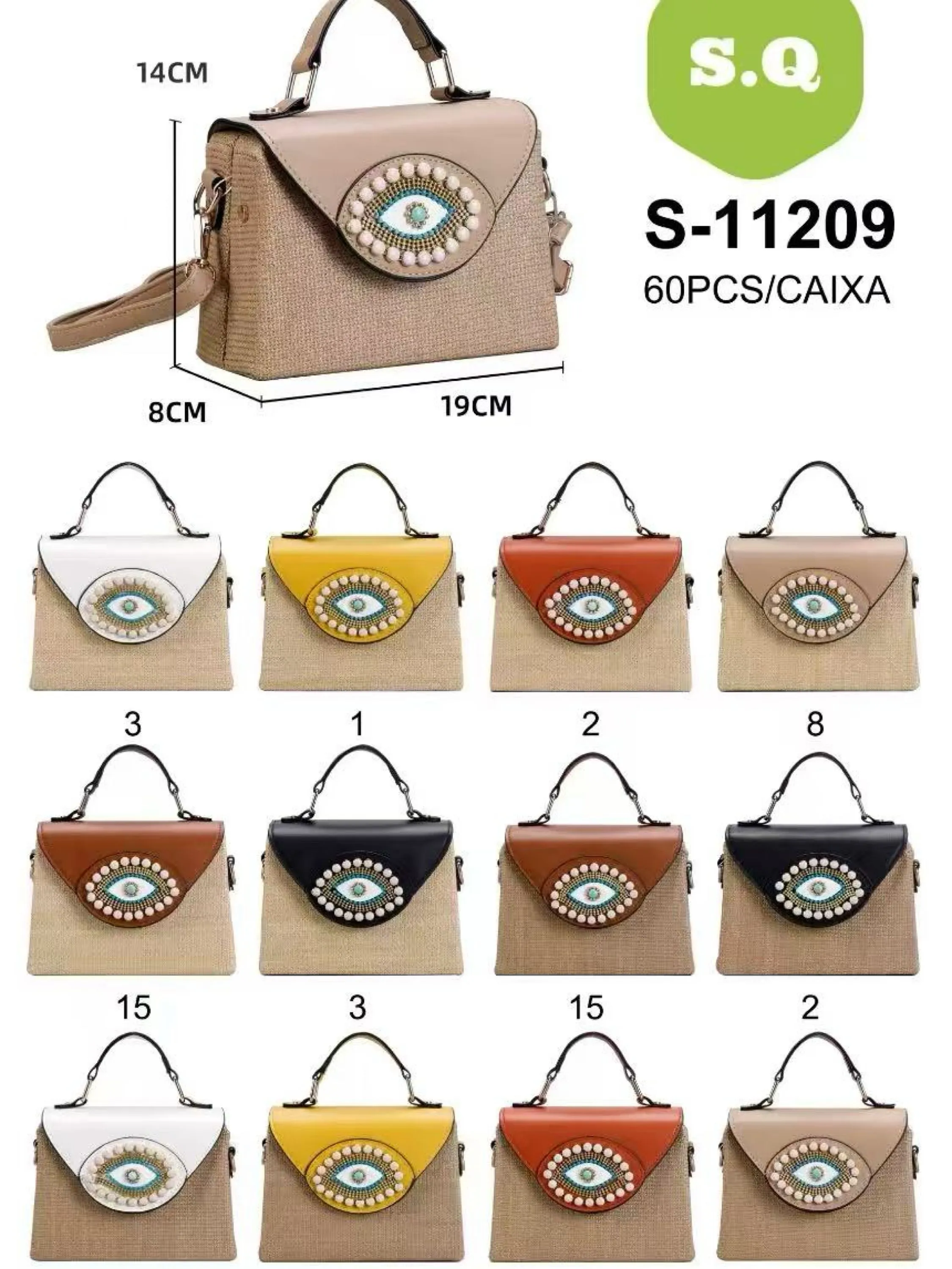 Kit 6pcs bolsa de mão 11209