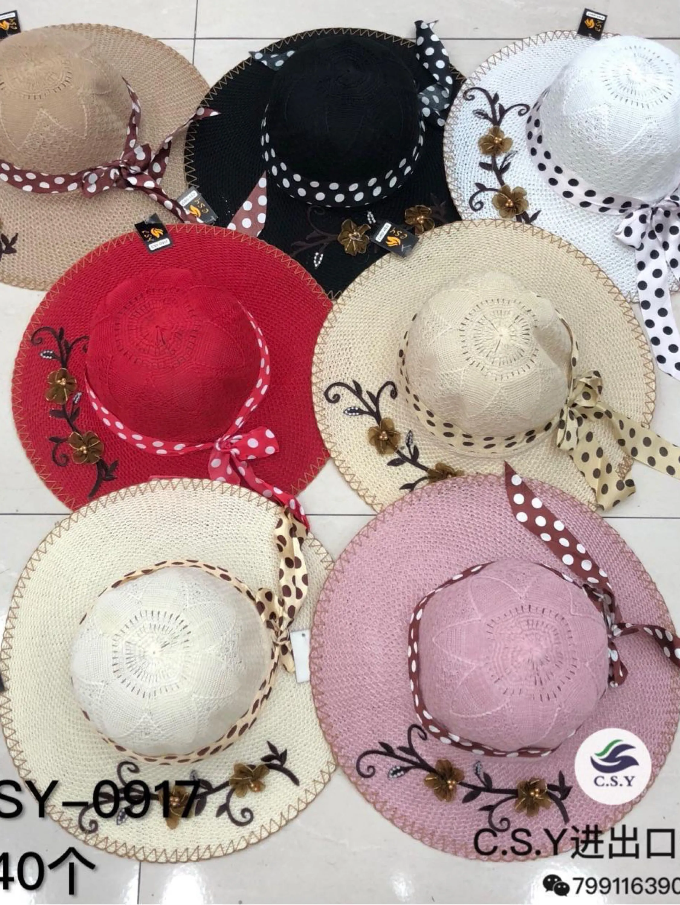 Kit 12pcs Chapeu feminino 0917