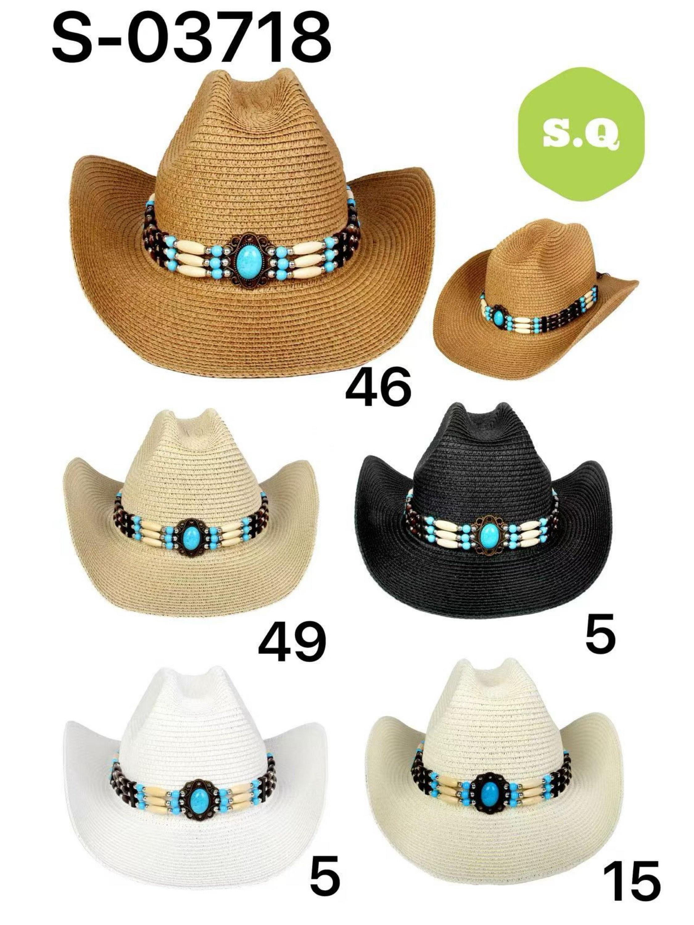 Kit 12pcs Chapeu Paris 03718