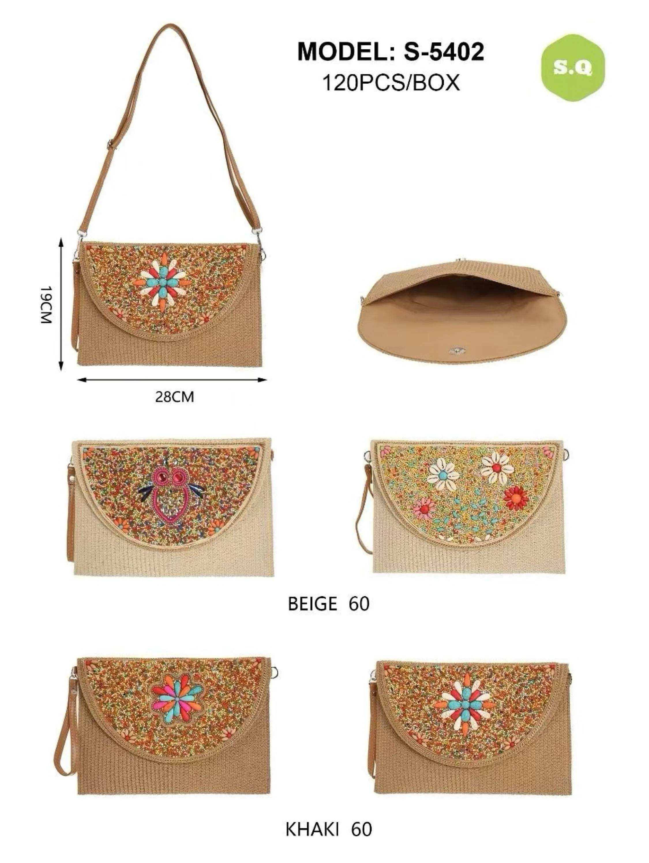 Kit 6pcs bolsa carteira 5402