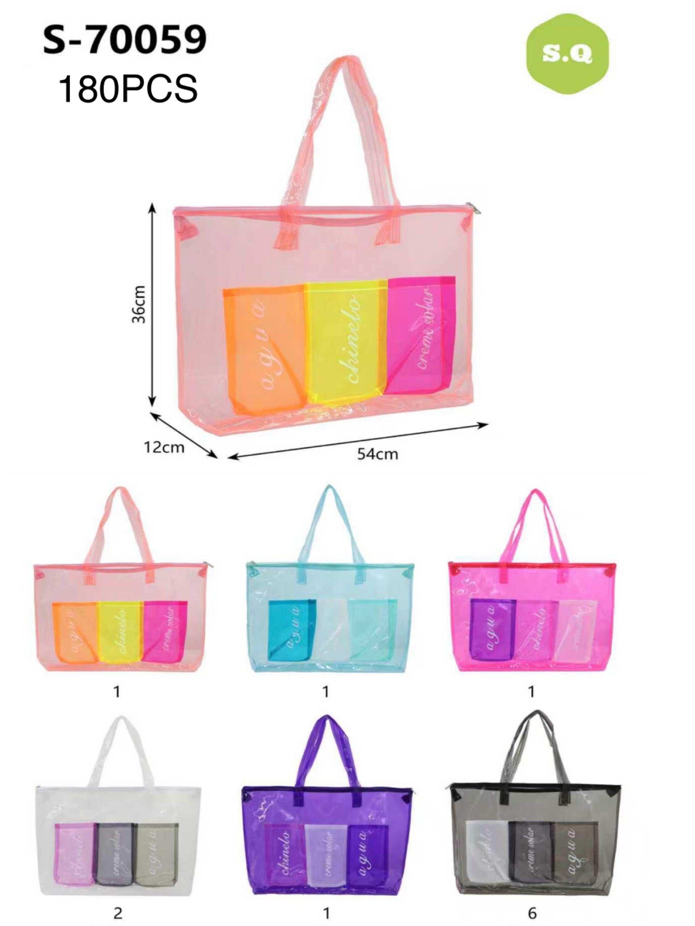 Kit 12pcs bolsa praia