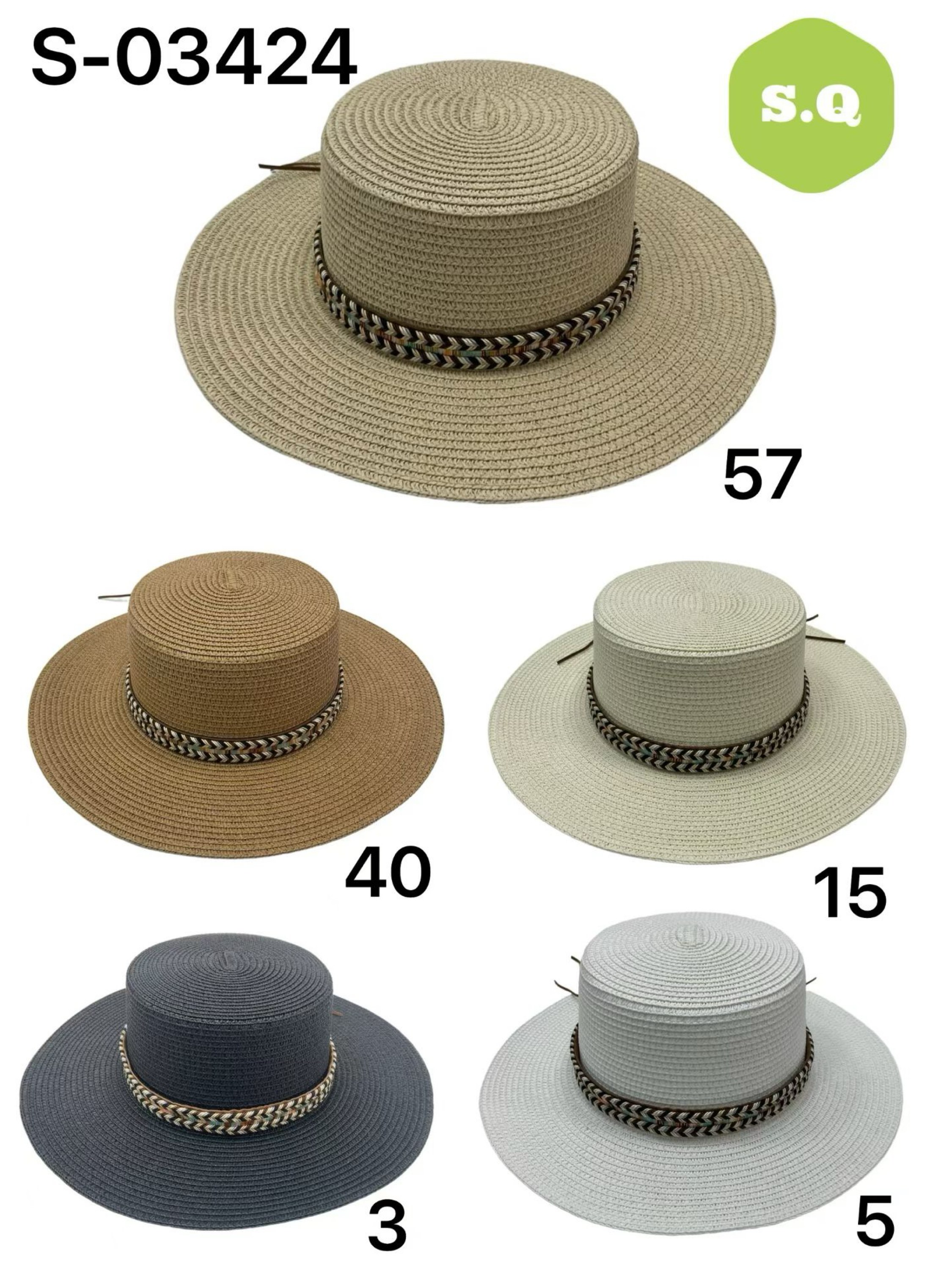 kit 12pcs chapeu paris 03424