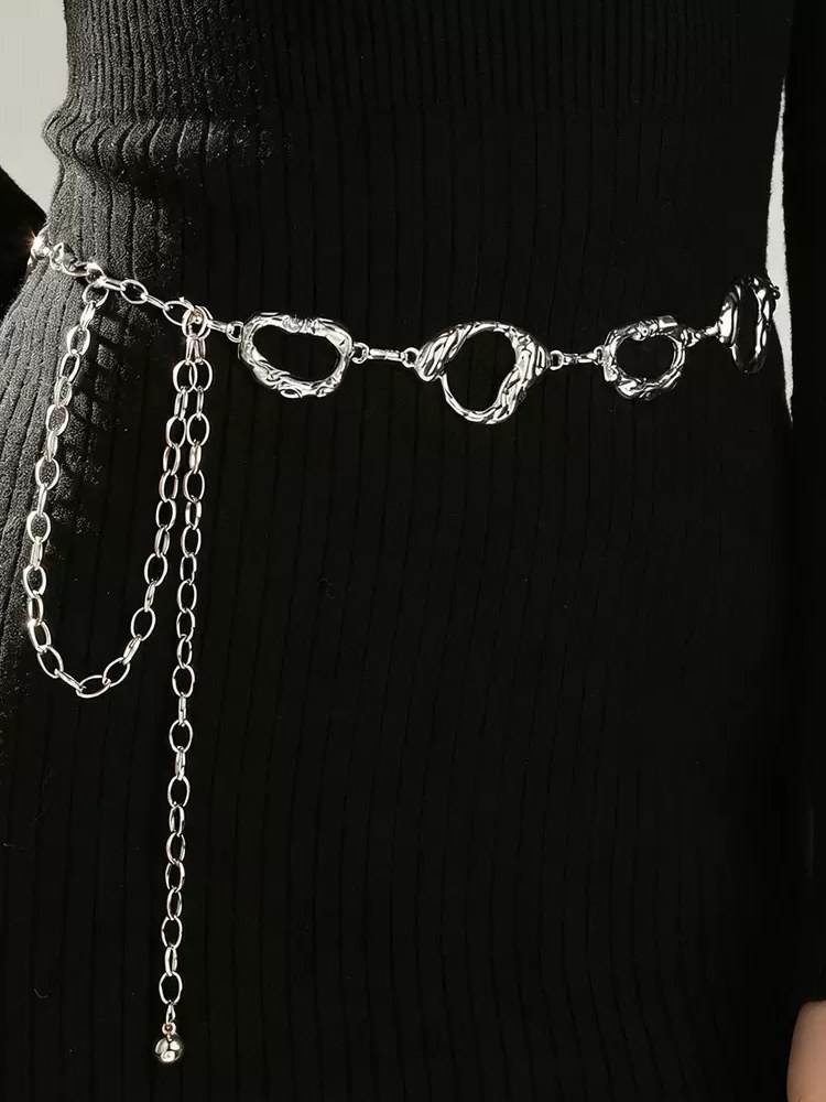Cinto de Corrente Feminino de Metal