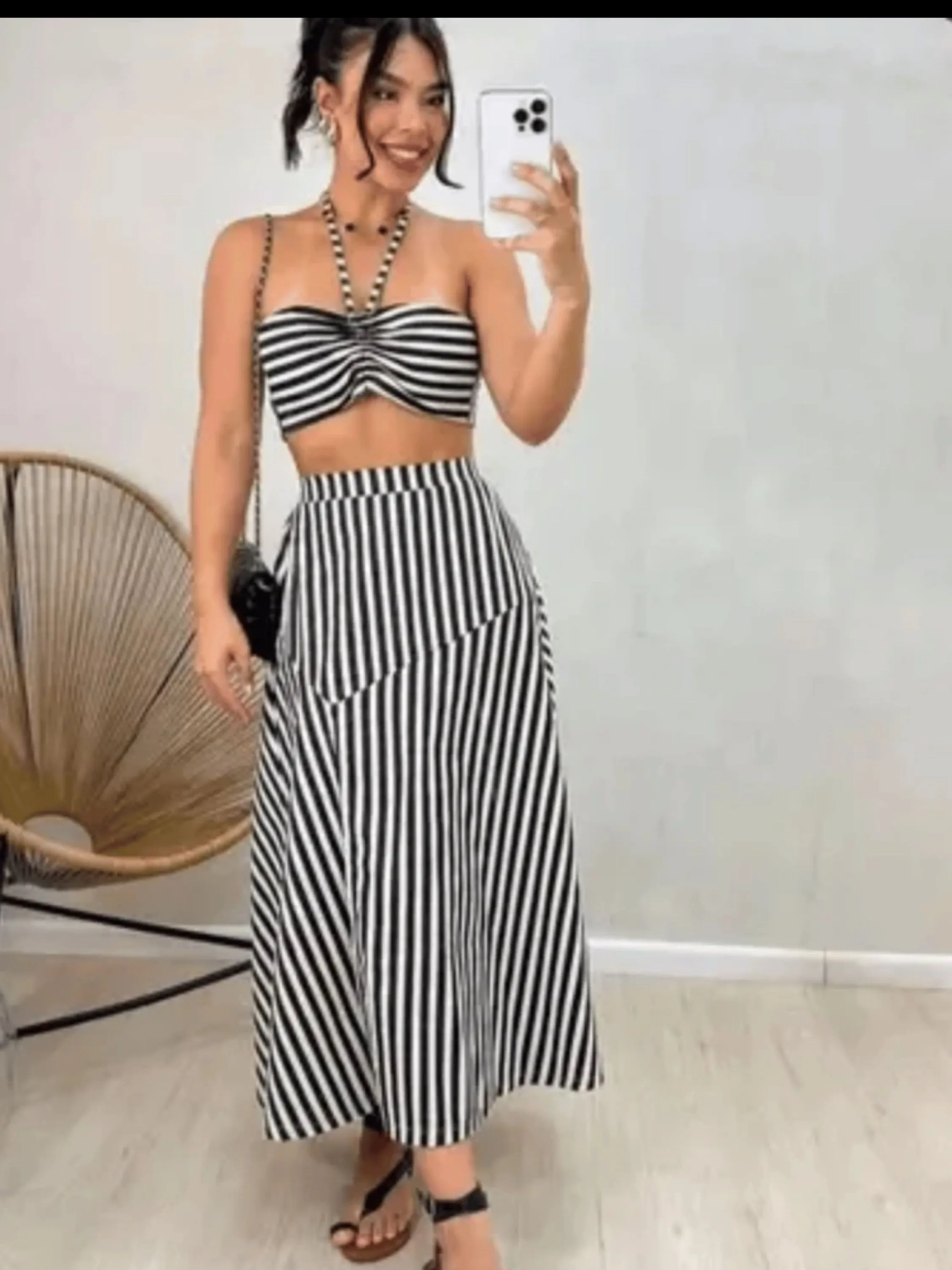 Conjunto Linho Listrado