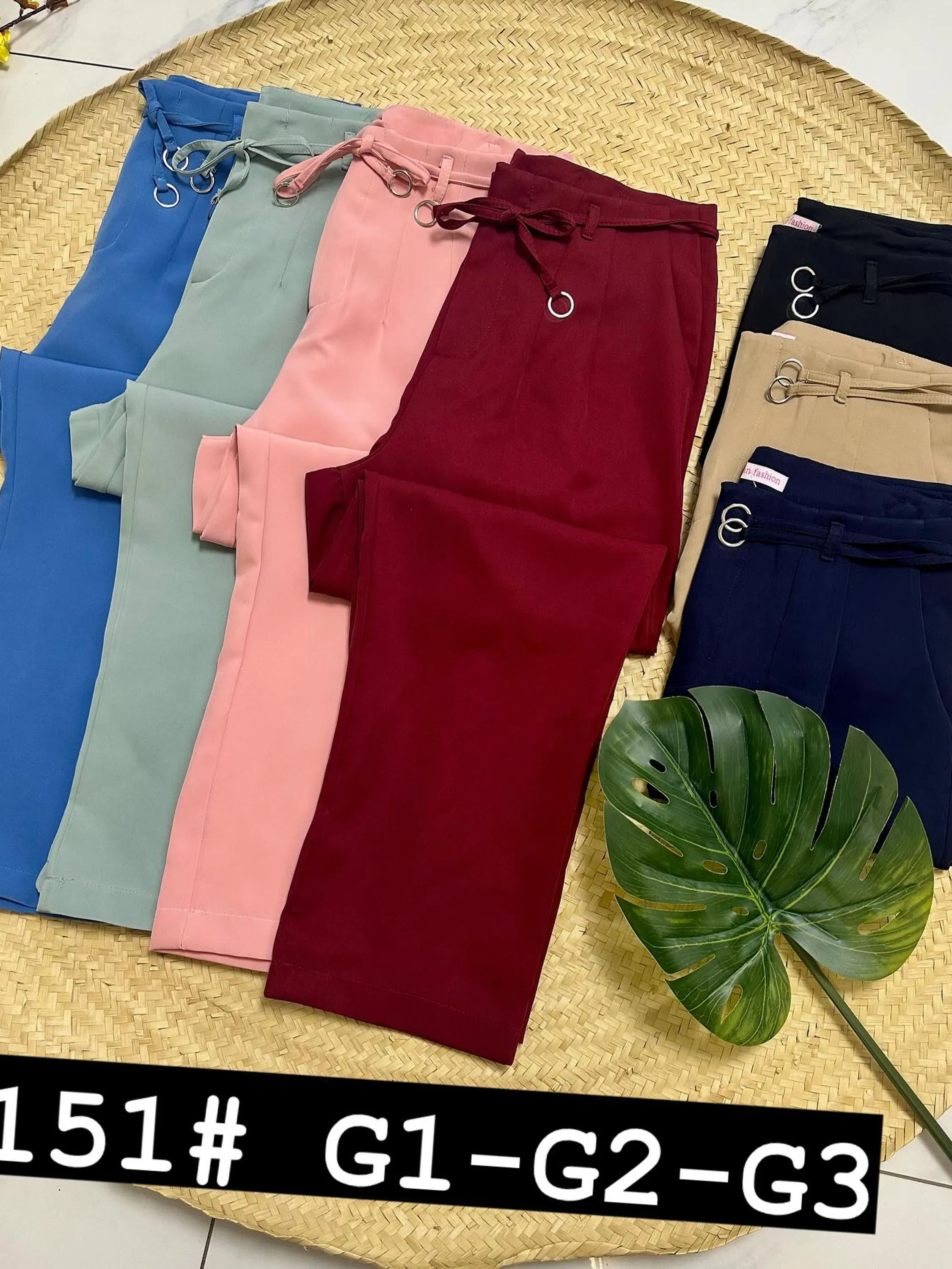 CALCA FEMININO ALFAIATARIA PLUS SIZE CINTO C ARGOLA