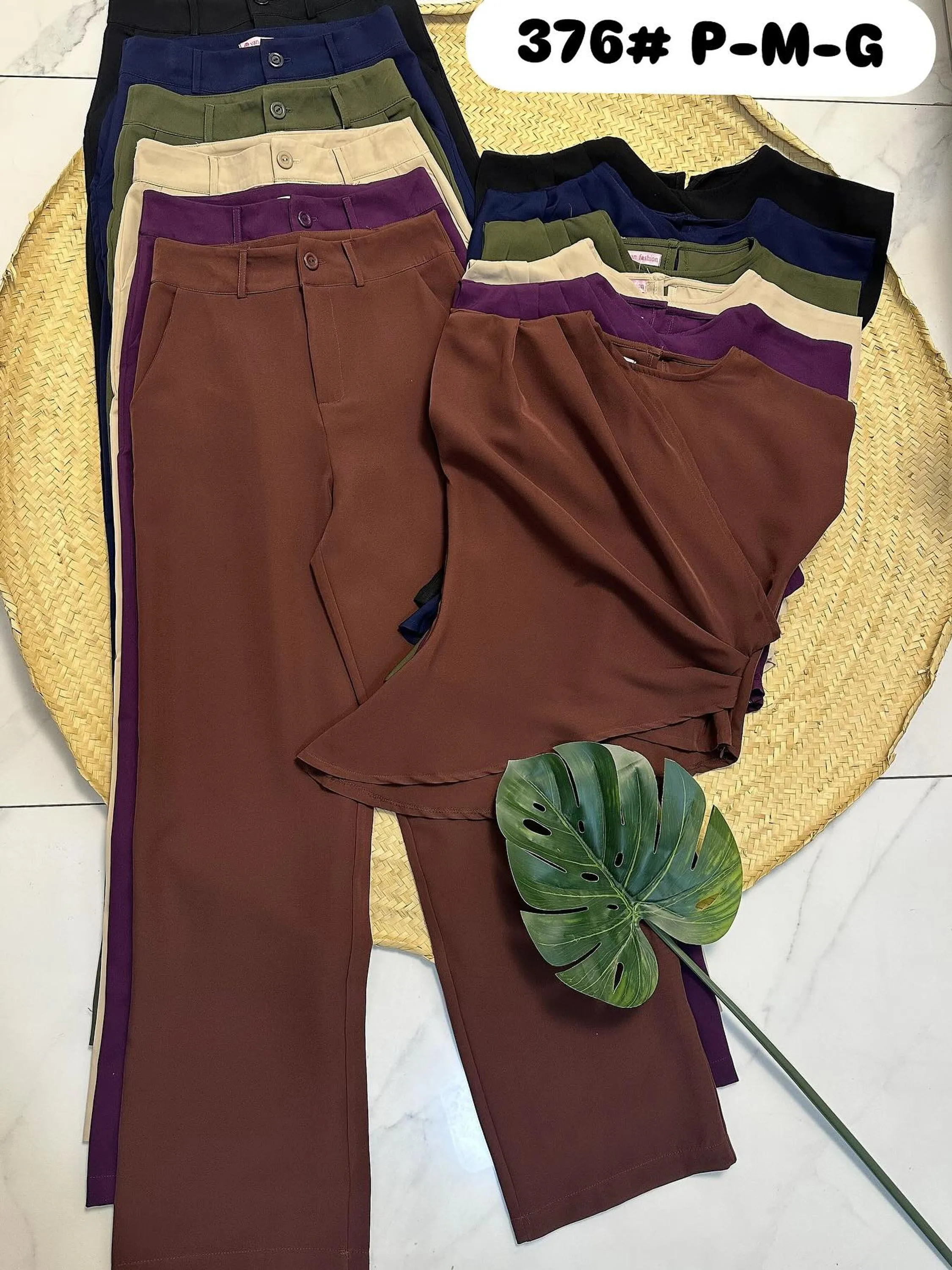 CONJUNTO FEMININO ALFAIATARIA BLUSA E CALCA