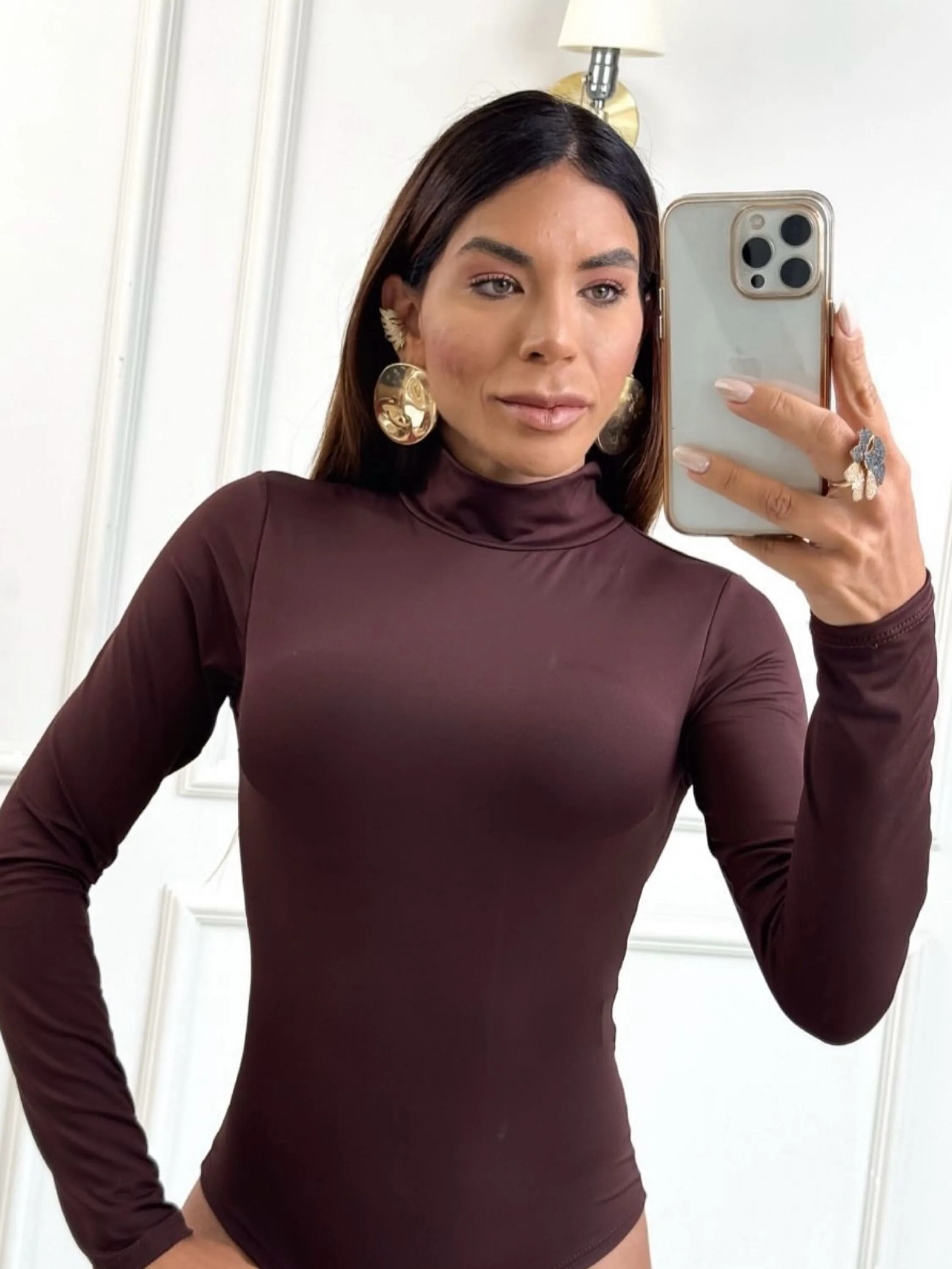 Body Feminino Manga Longa