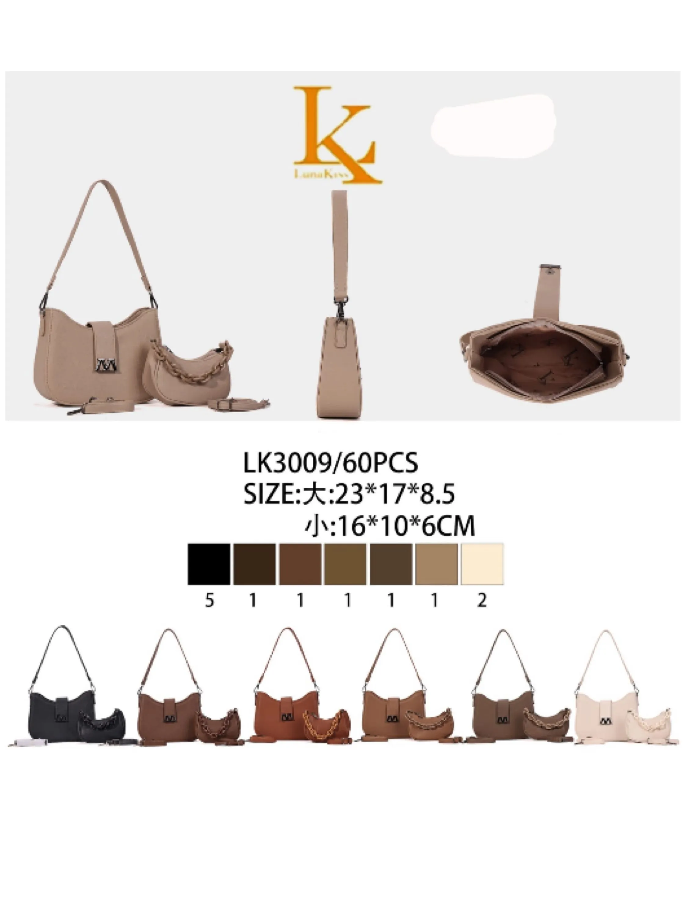 Bolsa kit pequena com alca transversal