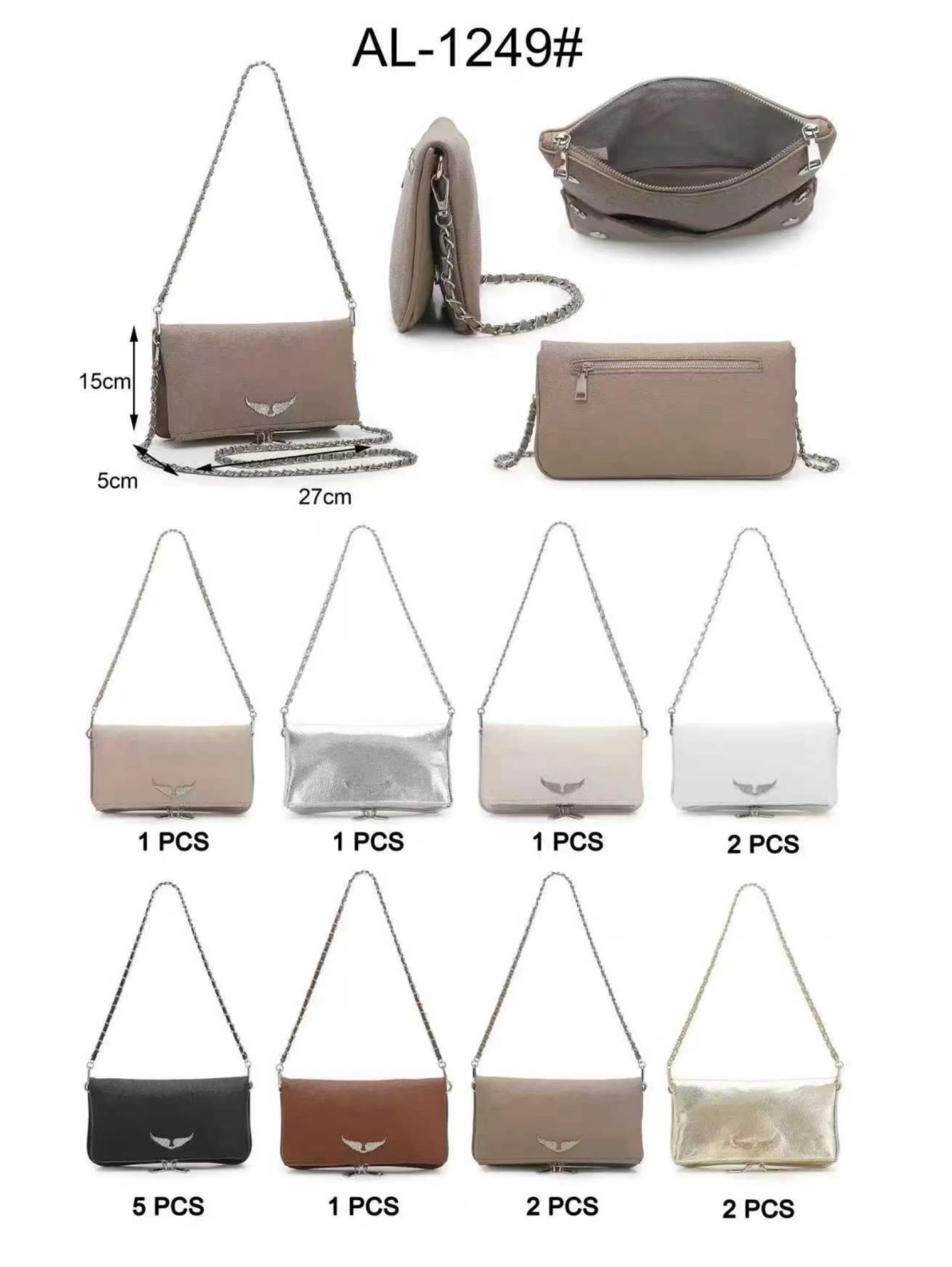 Bolsa Clutch Zadig Inspired