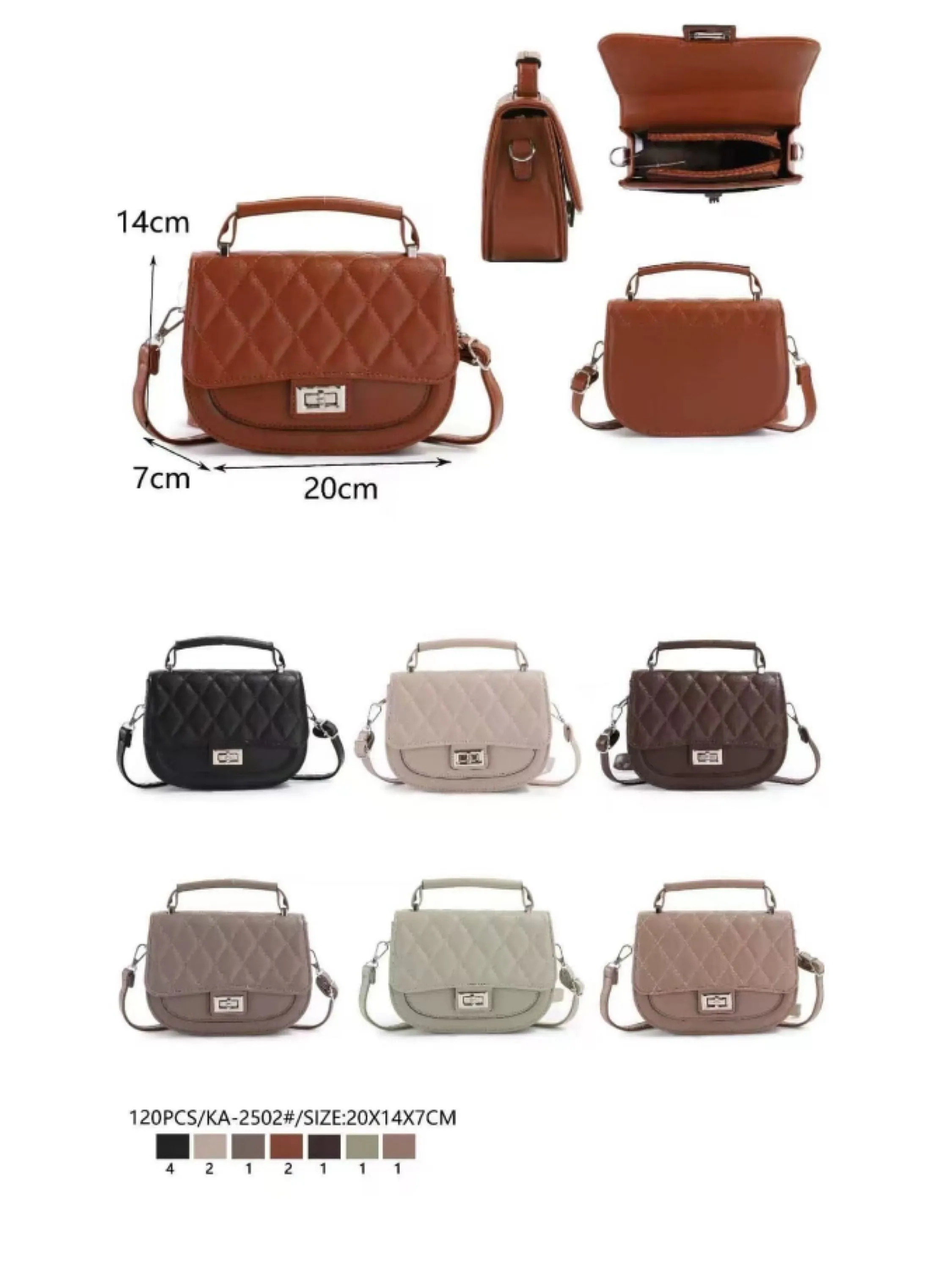 Bolsa pequena transversal de mão
