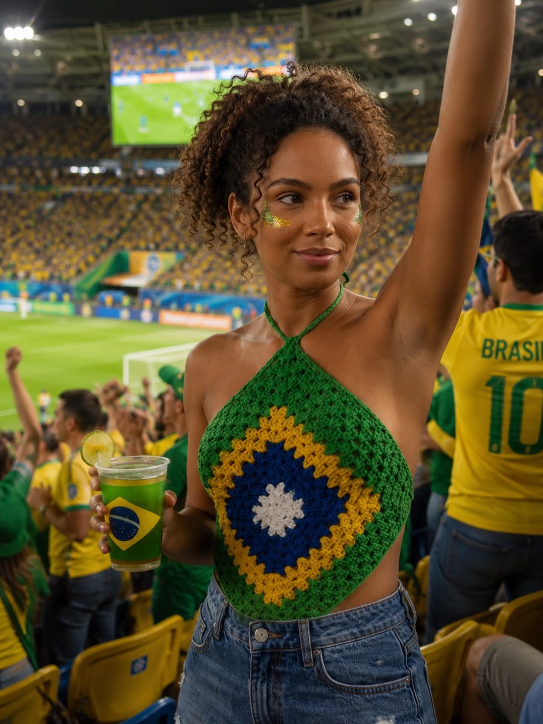 TOP CROPPED CROCHE BRASIL