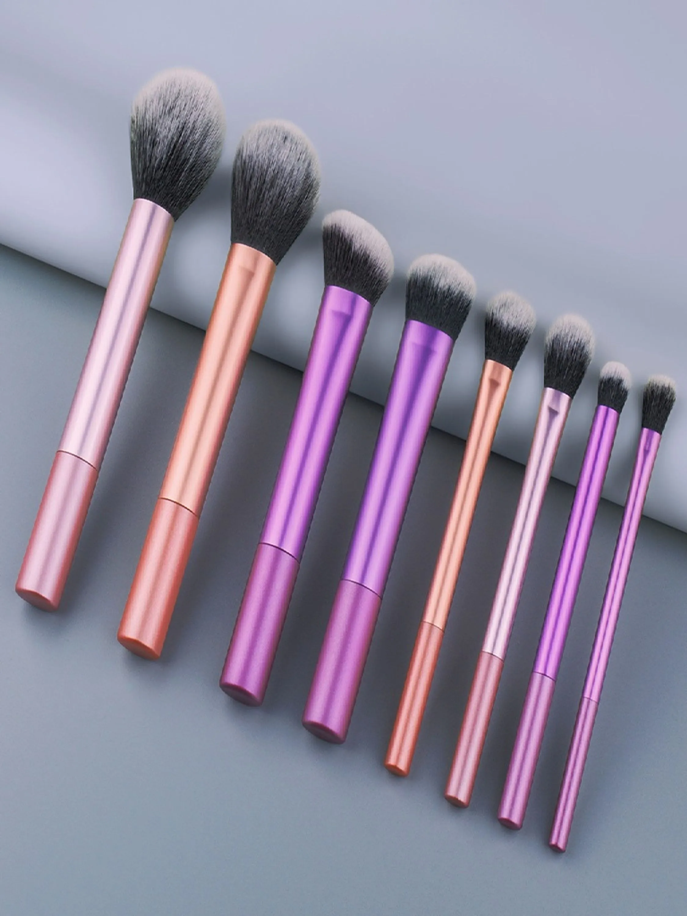 Conjunto de Pincéis de Maquiagem Profissional de 8 Unidades