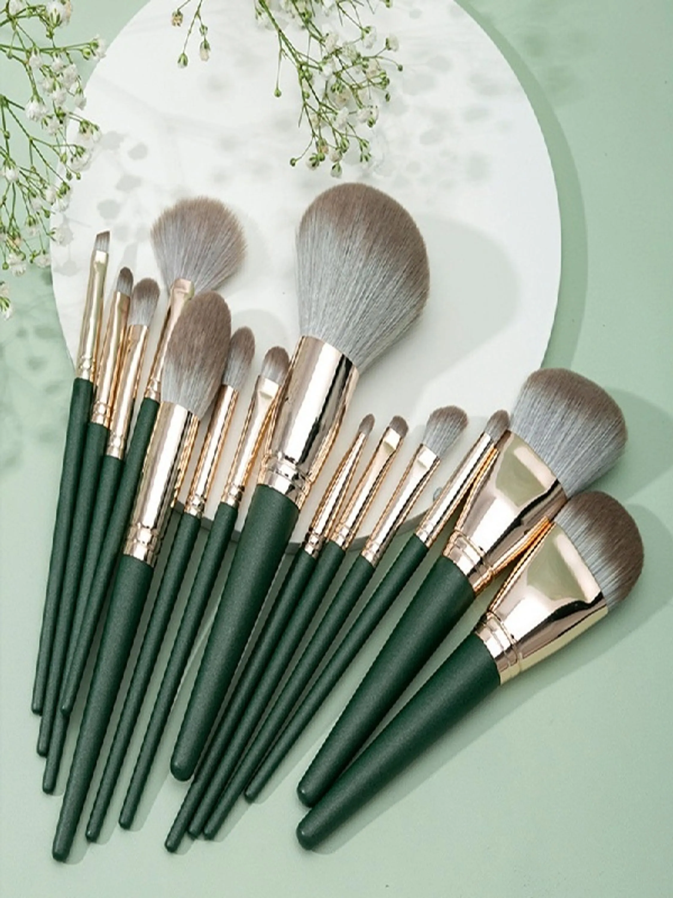 KIT 14 peças Pincéis de Maquiagem