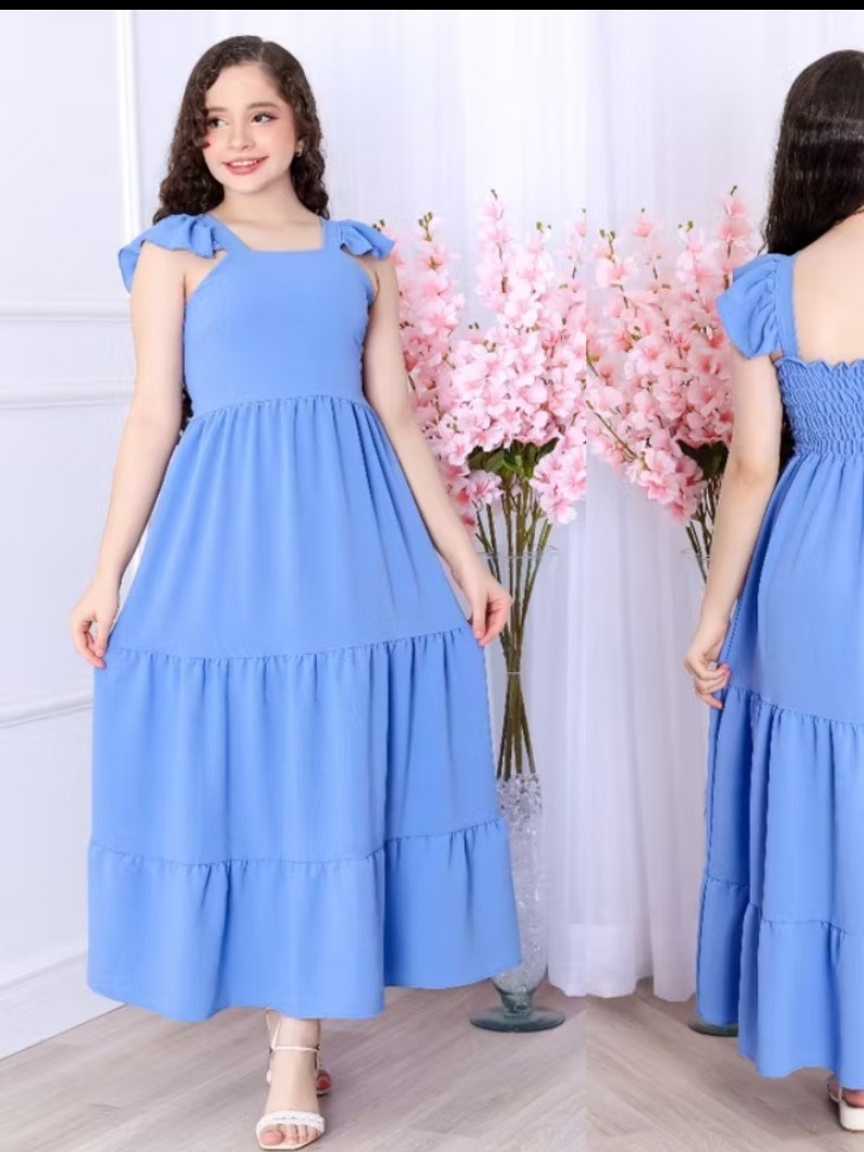 Vestido Regata Babado Juvenil