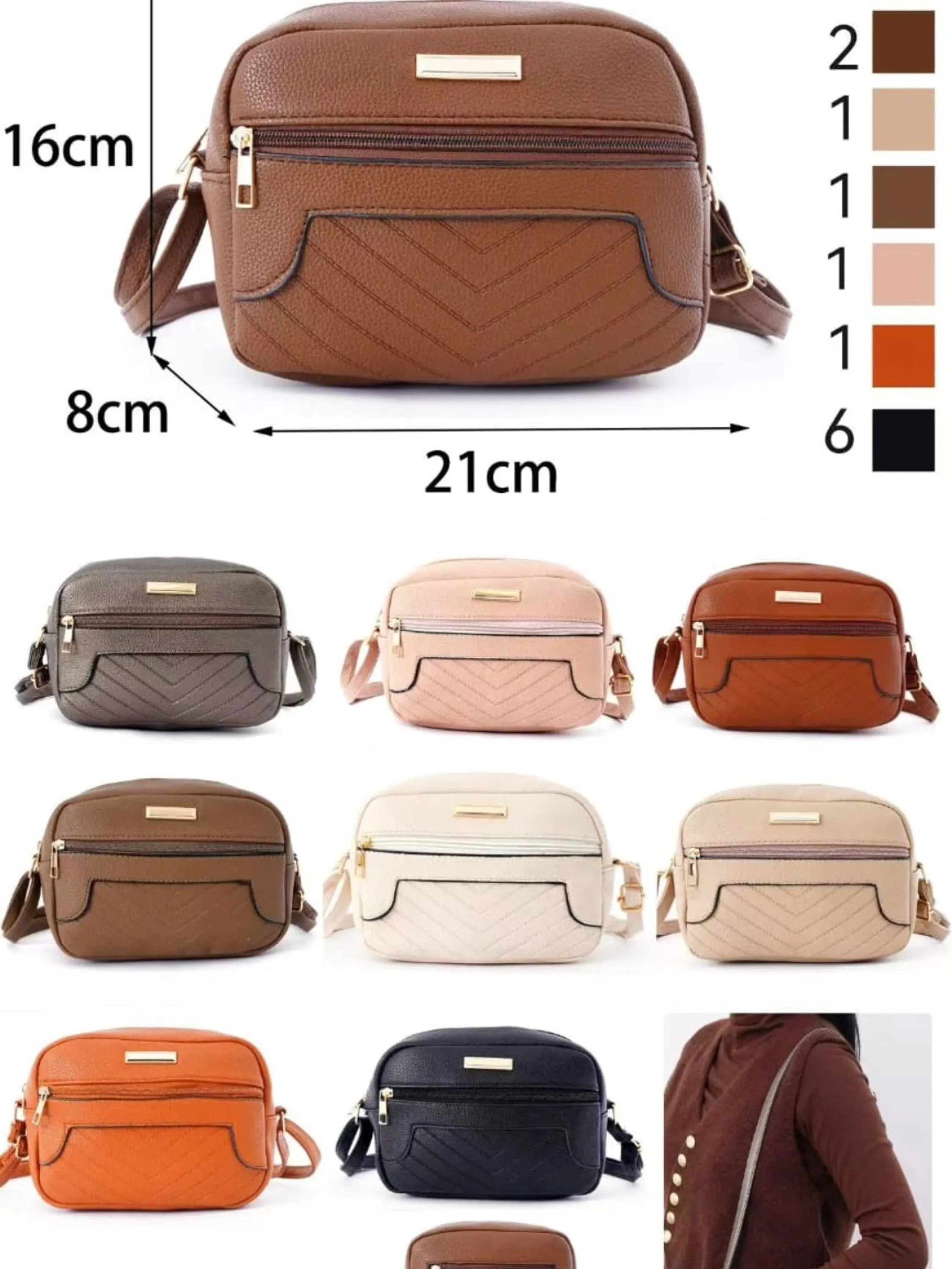 Bolsa pequena casual feminina